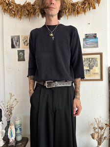 1980s Chopped Sleeve Sweatshirt (Boxy S)