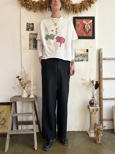 1980s Boxy Heart Cat T-Shirt (Boxy XL)