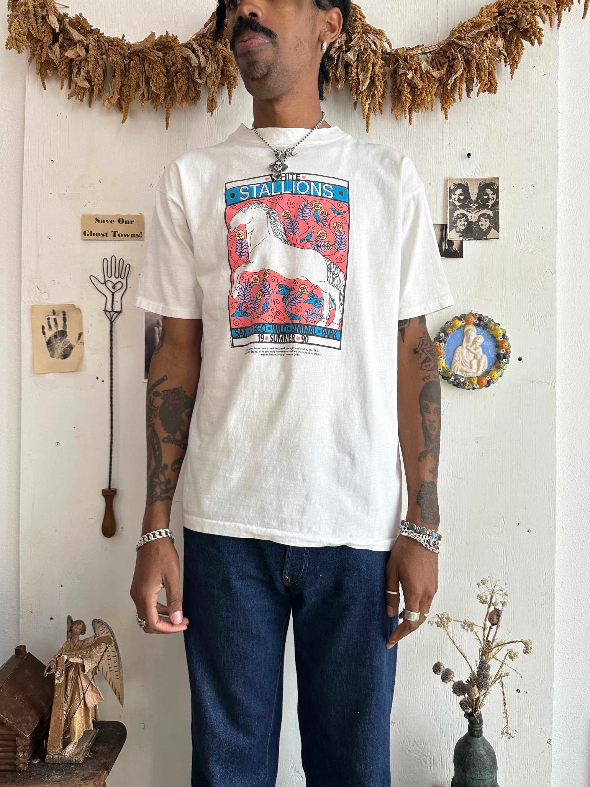 1990 White Stallions Tee