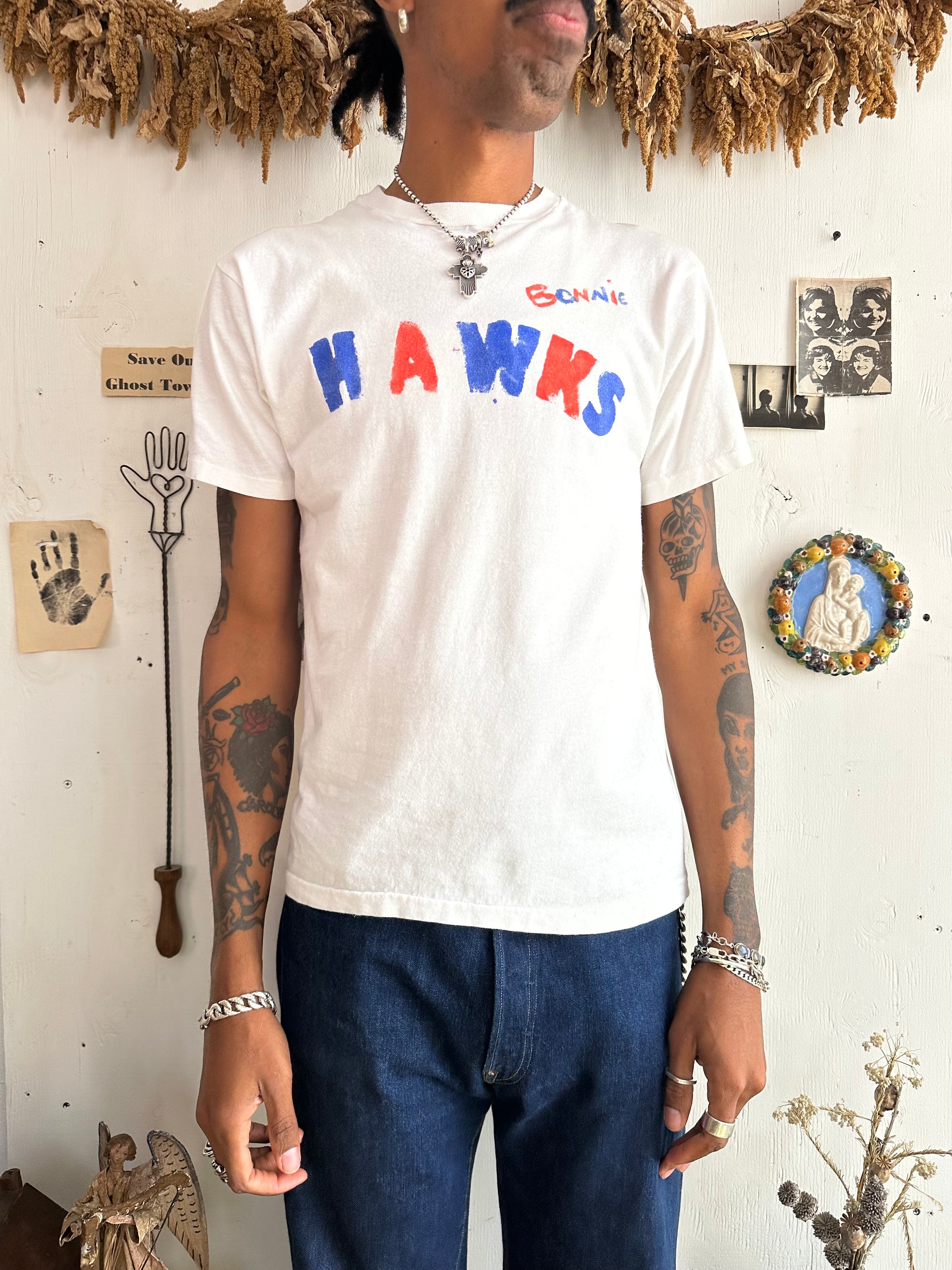 1990s Hand Drawn “Bonnie Hawks” Tee