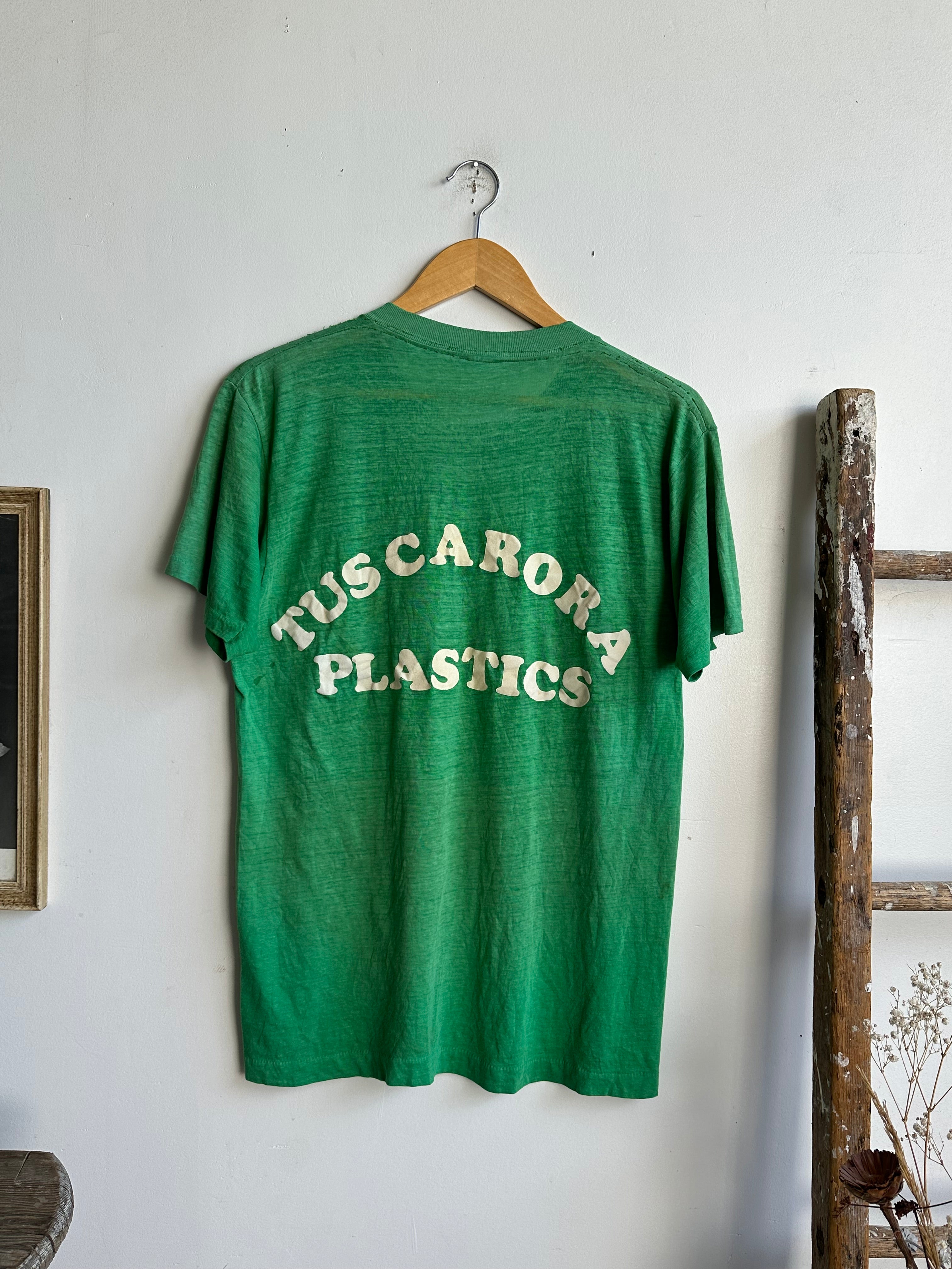 1970s Paper Thin Tuscarora Plastics Tee (M)