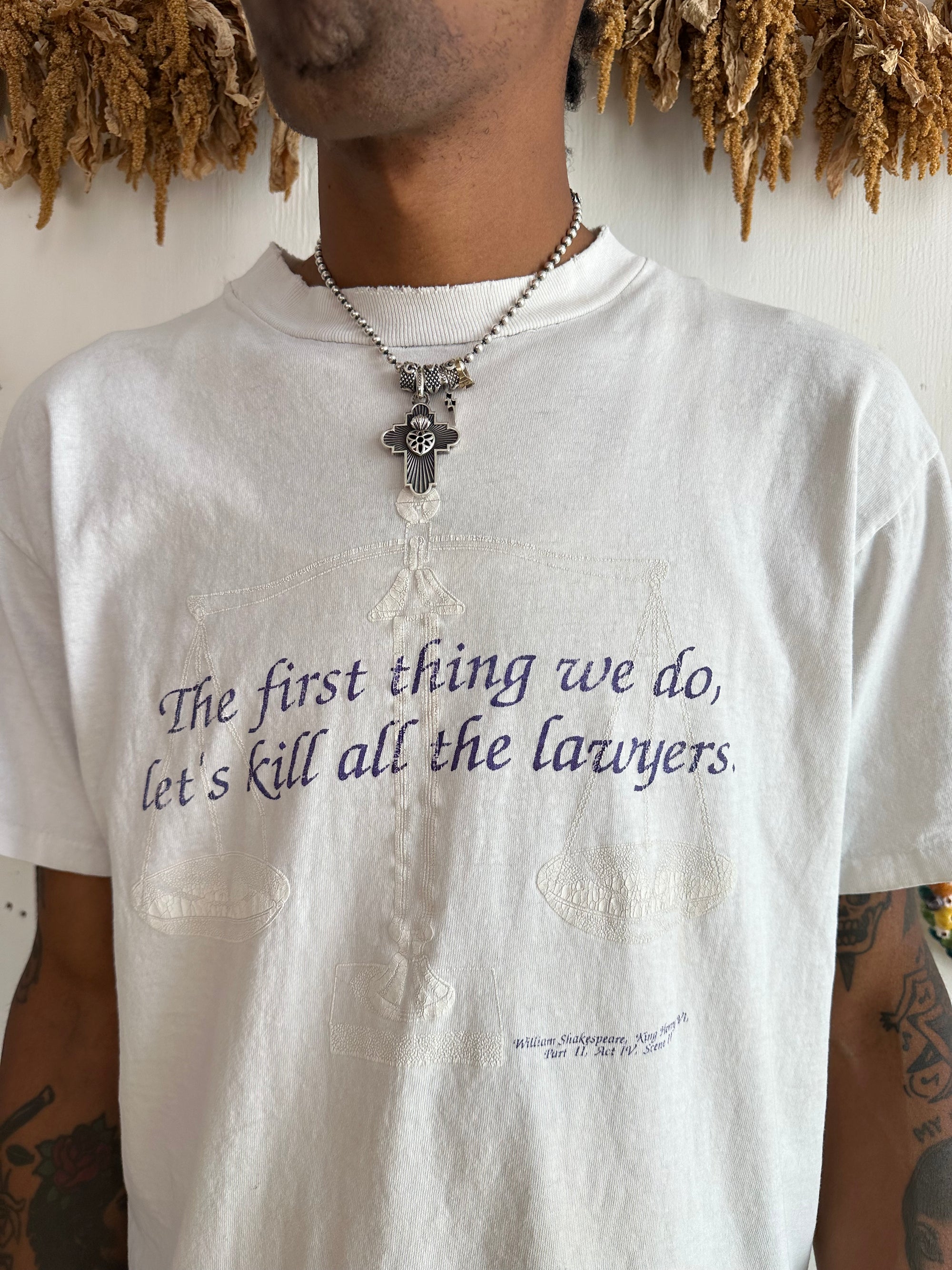 1990s Well Worn “Let’s Kill All The Lawyers” Tee