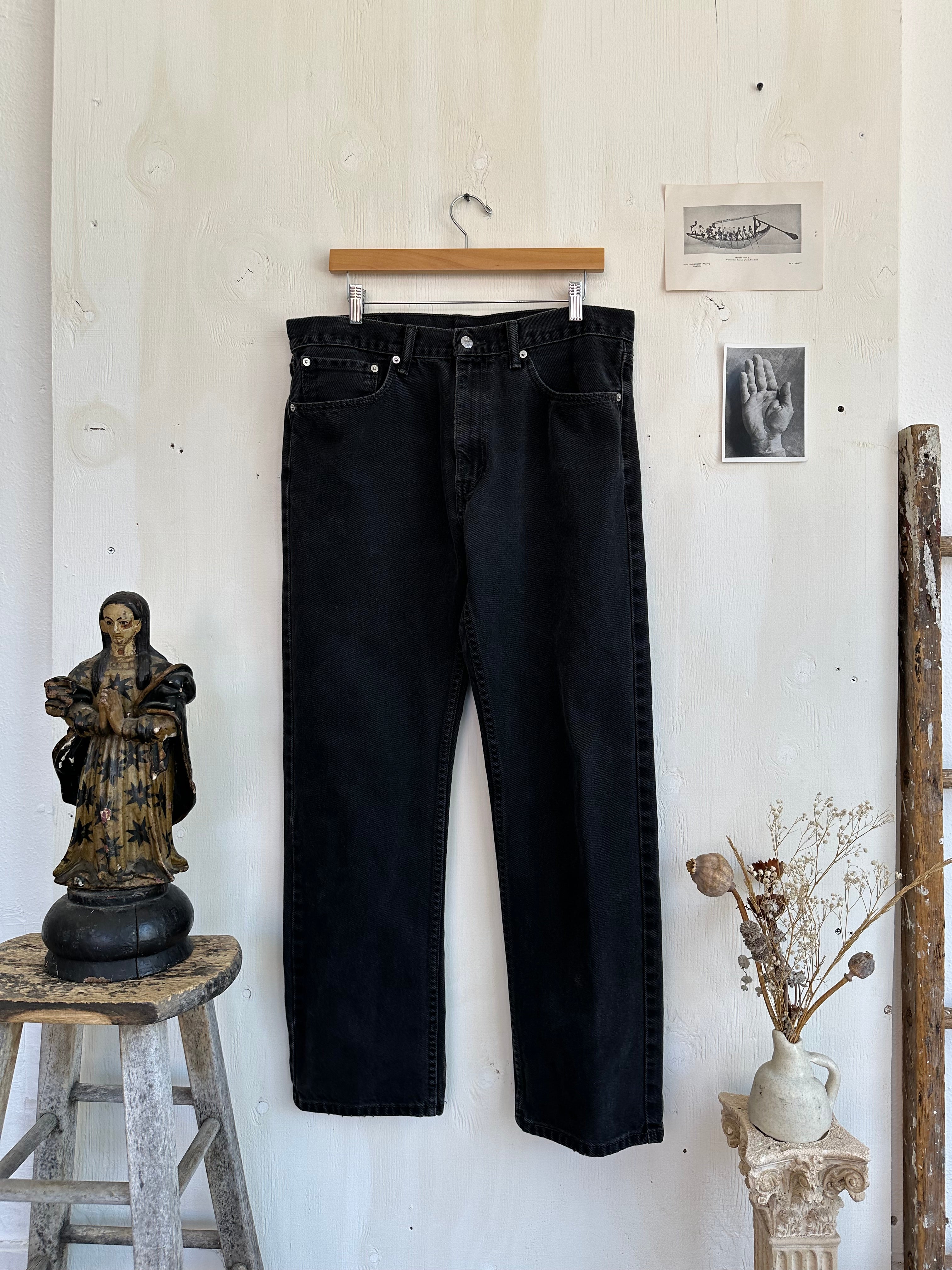 2000s Faded Black Levi’s 505s (35 x 30)