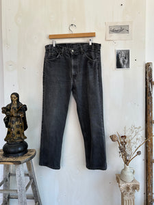 1980s Faded Black Orange Tab 505s (36 x 28)