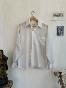 1970s Paper Thin White Button-Up (M/L)