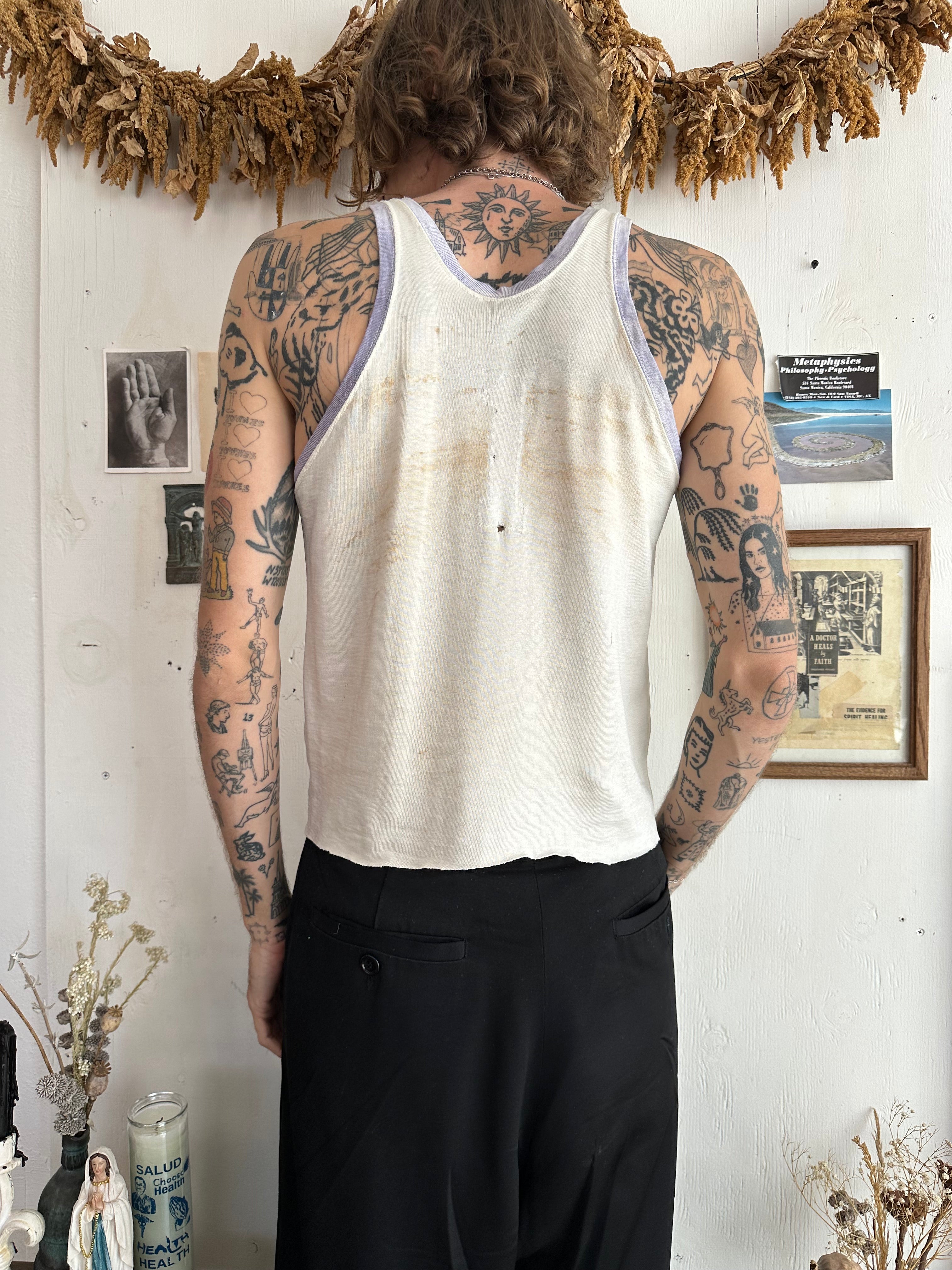 1960s Thrashed Number 1 Tank Top (S/M)