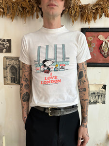 1980s I Love London Snoopy Tee (S)