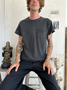 1990s Black Pocket Tee (Boxy M)
