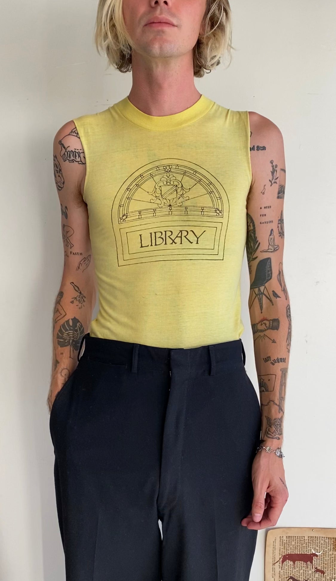 1980s Library Muscle Tee (XS)