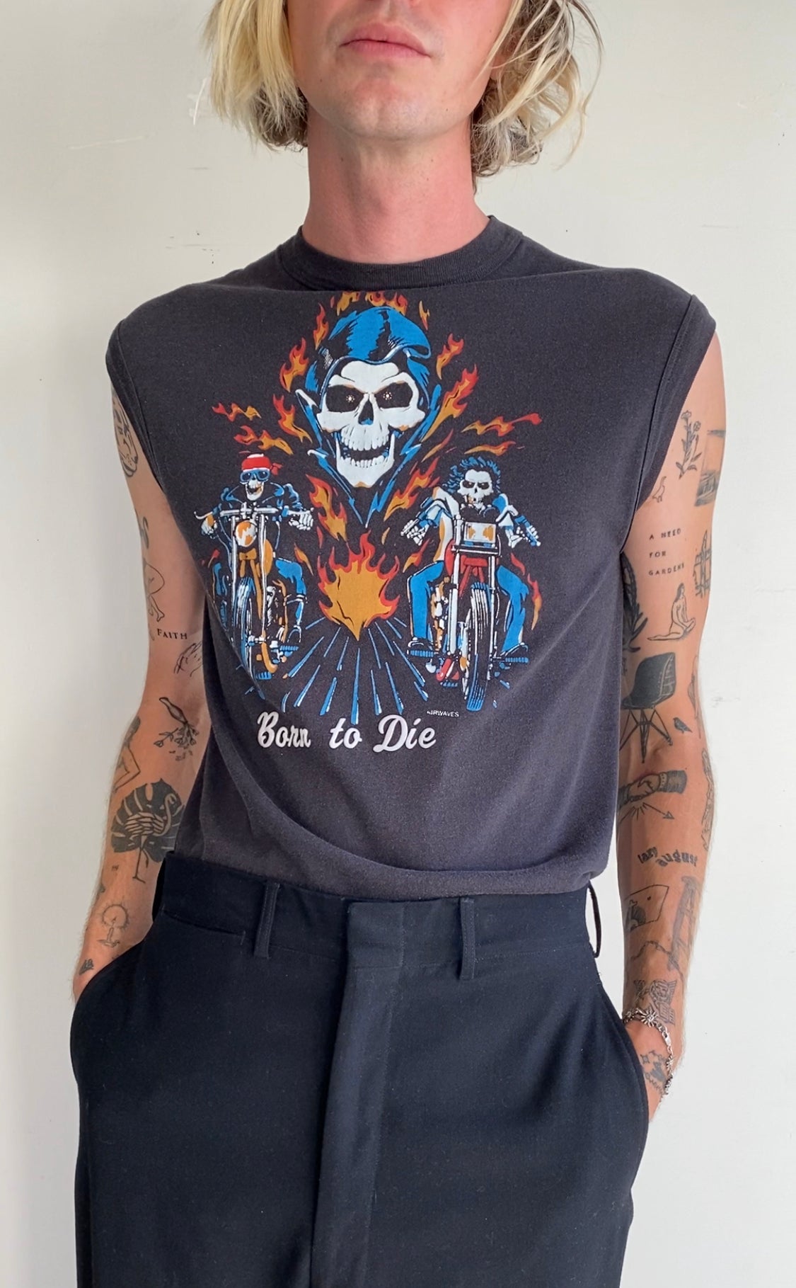 1980s Born to Die Muscle Tee (S/M)