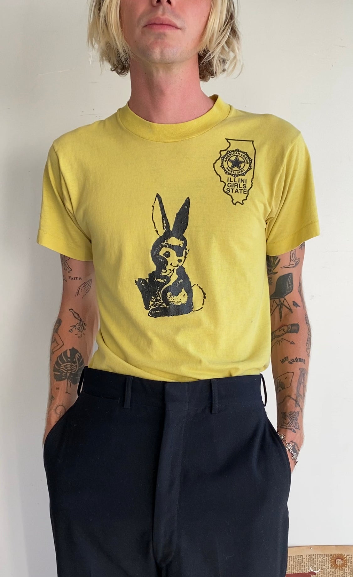 1980s "Bunny Power" T-Shirt (S/M)