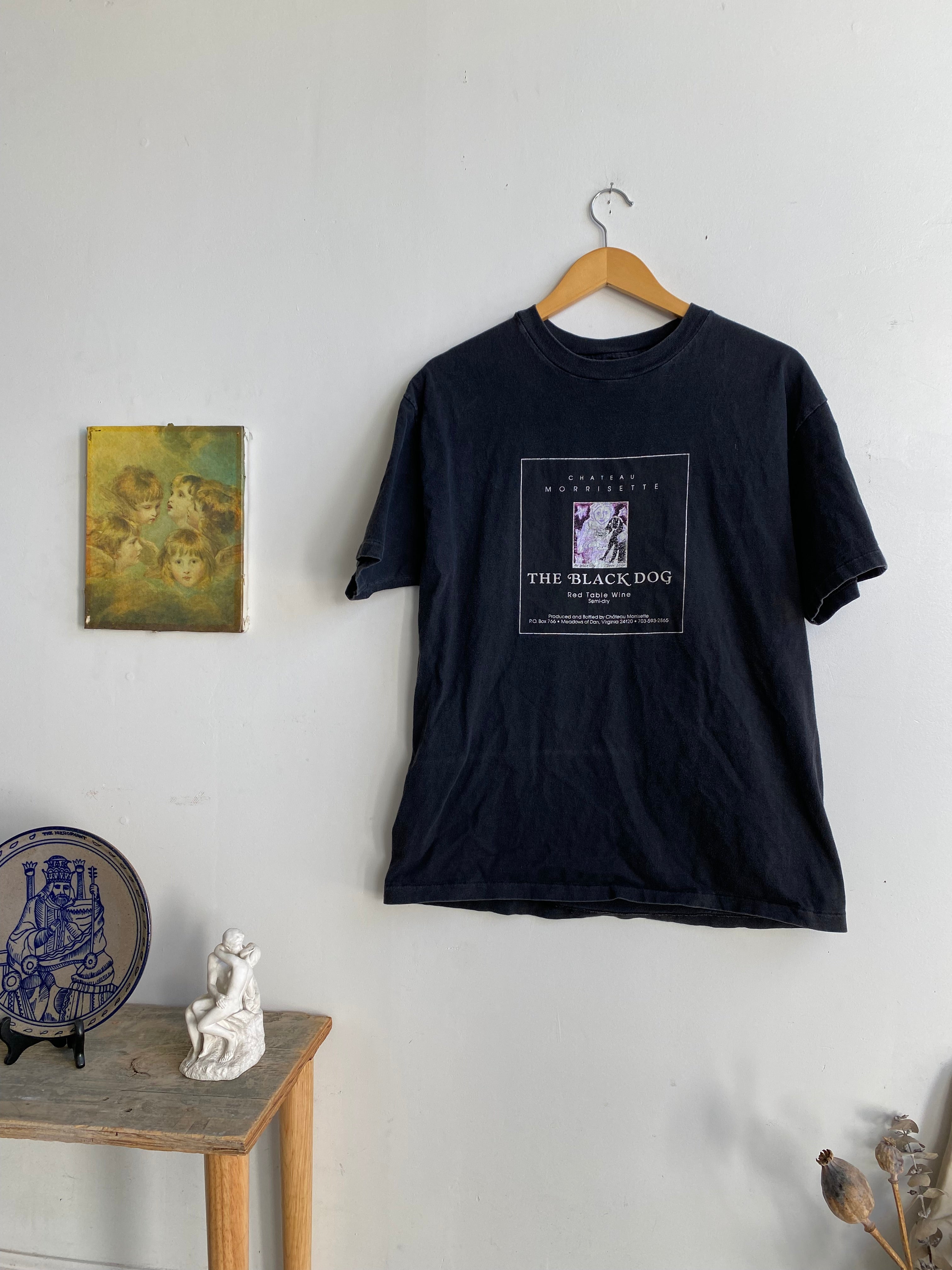 1990s Black Dog Wine T-Shirt (M/L)