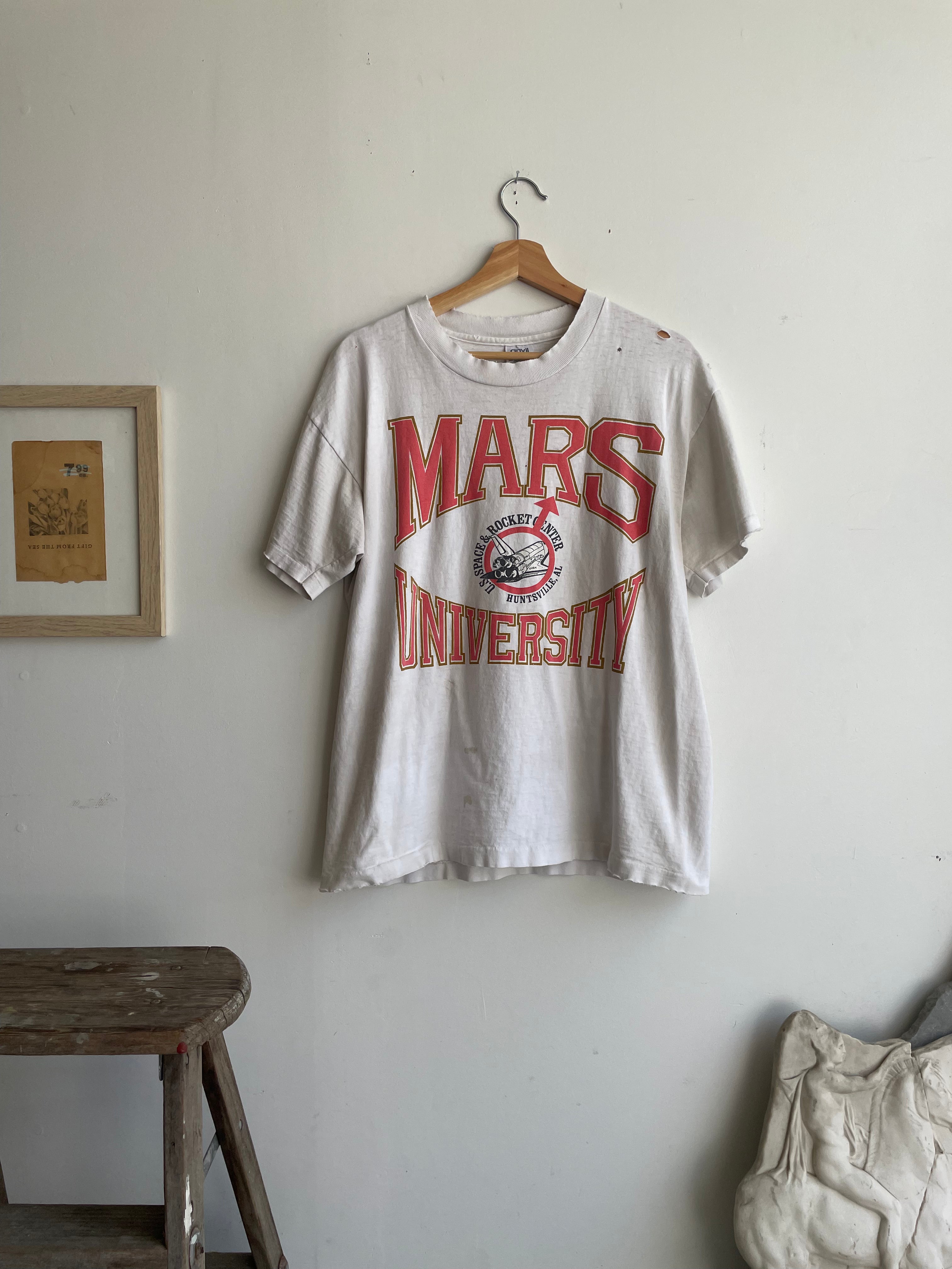 1990s Thrashed Mars University T-Shirt (M/L)