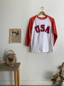 1980s U.S.A. Baseball Tee (M)