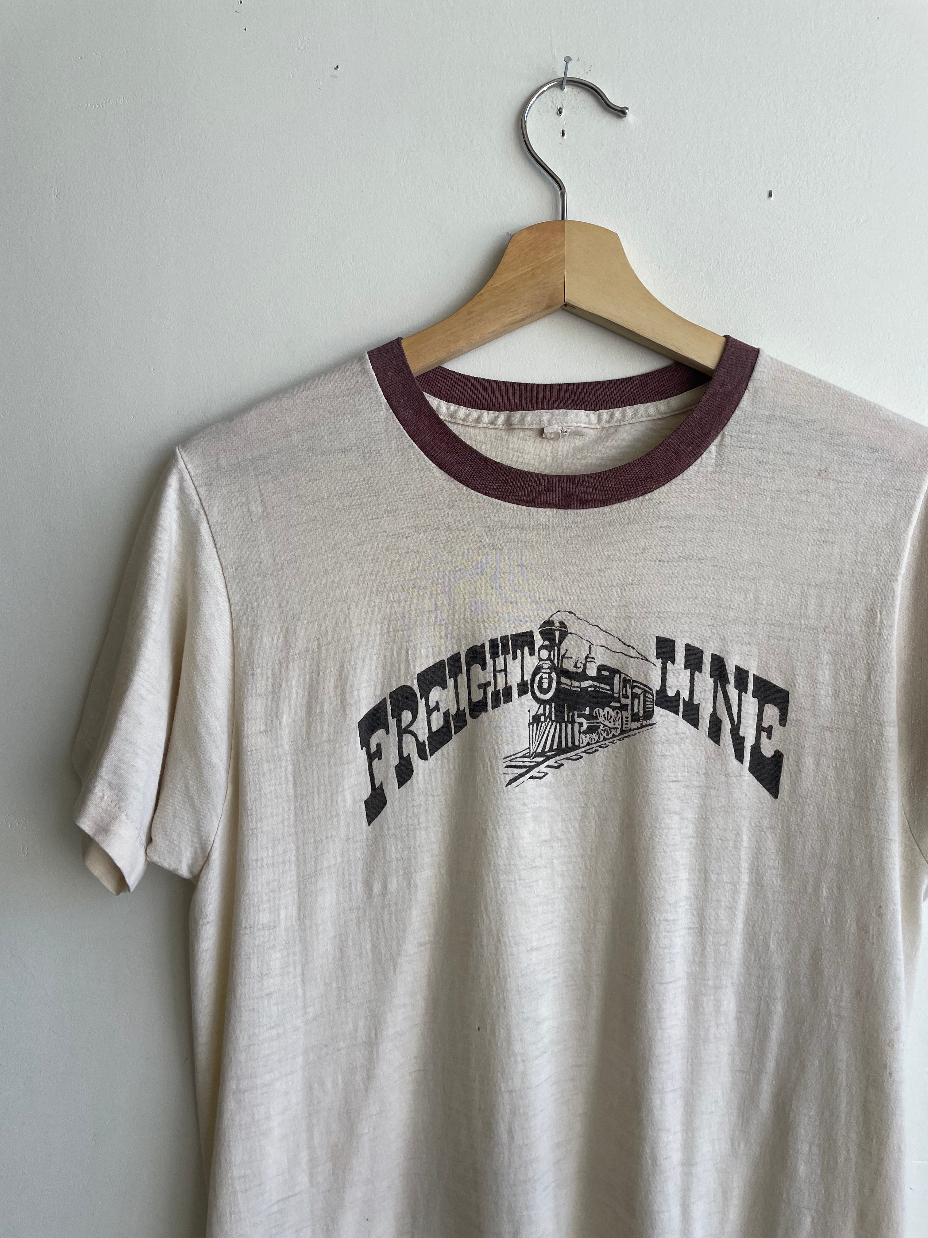 1970s Freight Line Train T-Shirt (S/M)