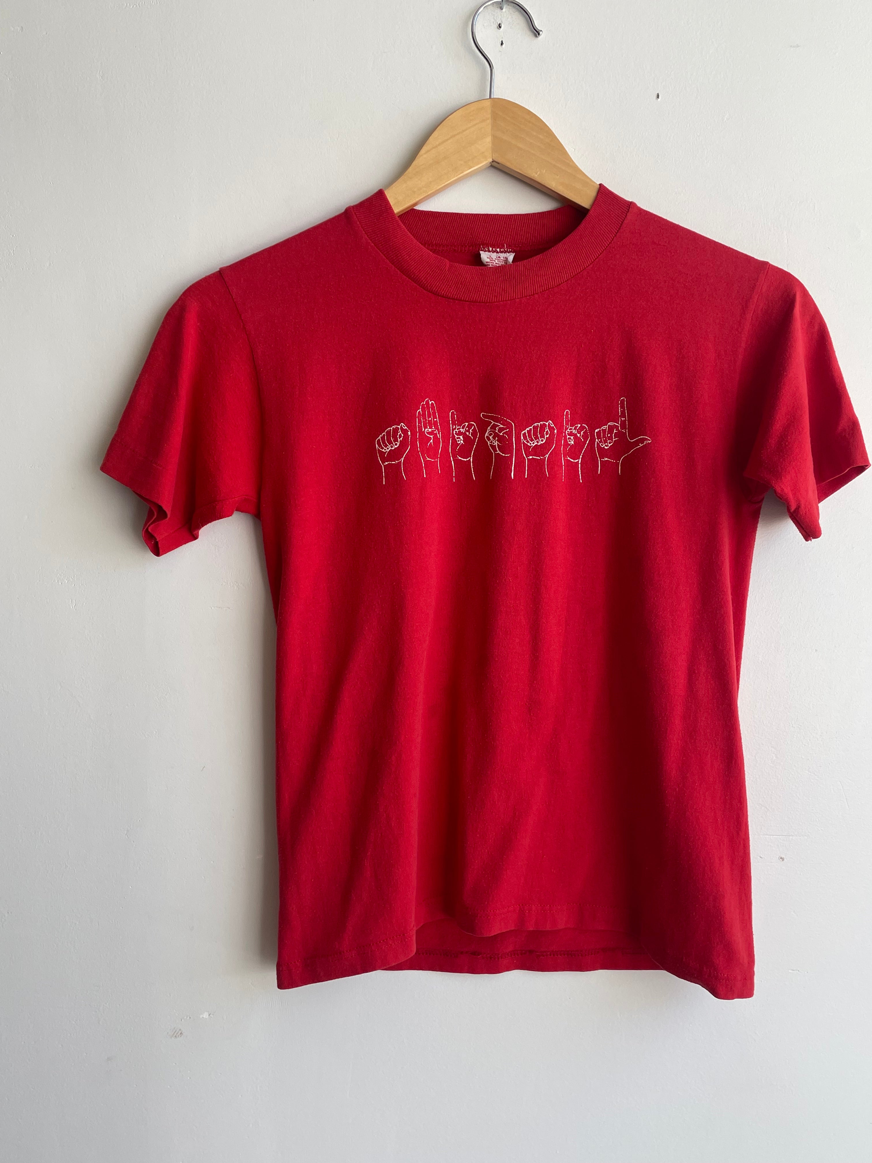 1980s "Abigail" Sign Language T-Shirt (S)