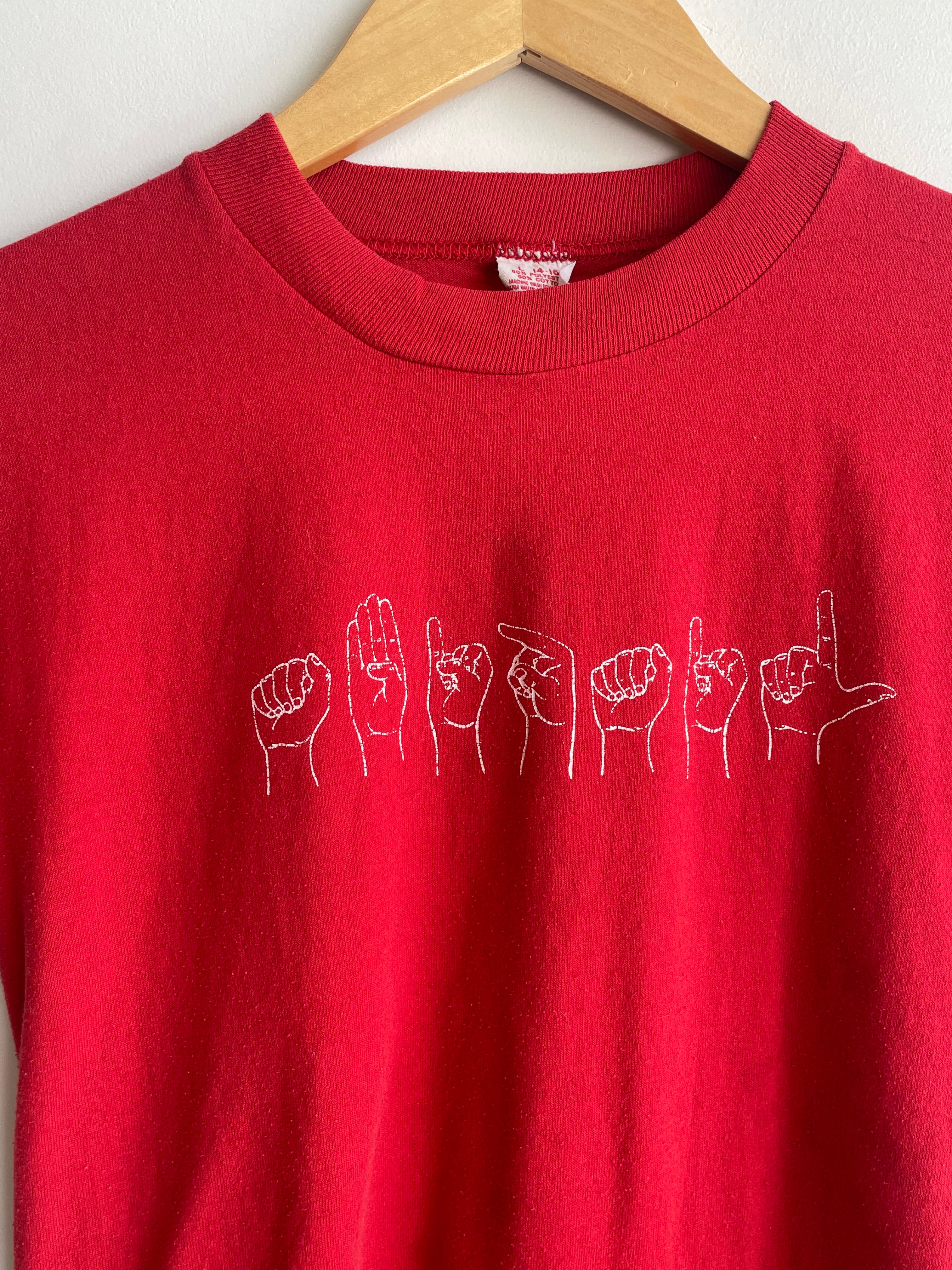 1980s "Abigail" Sign Language T-Shirt (S)