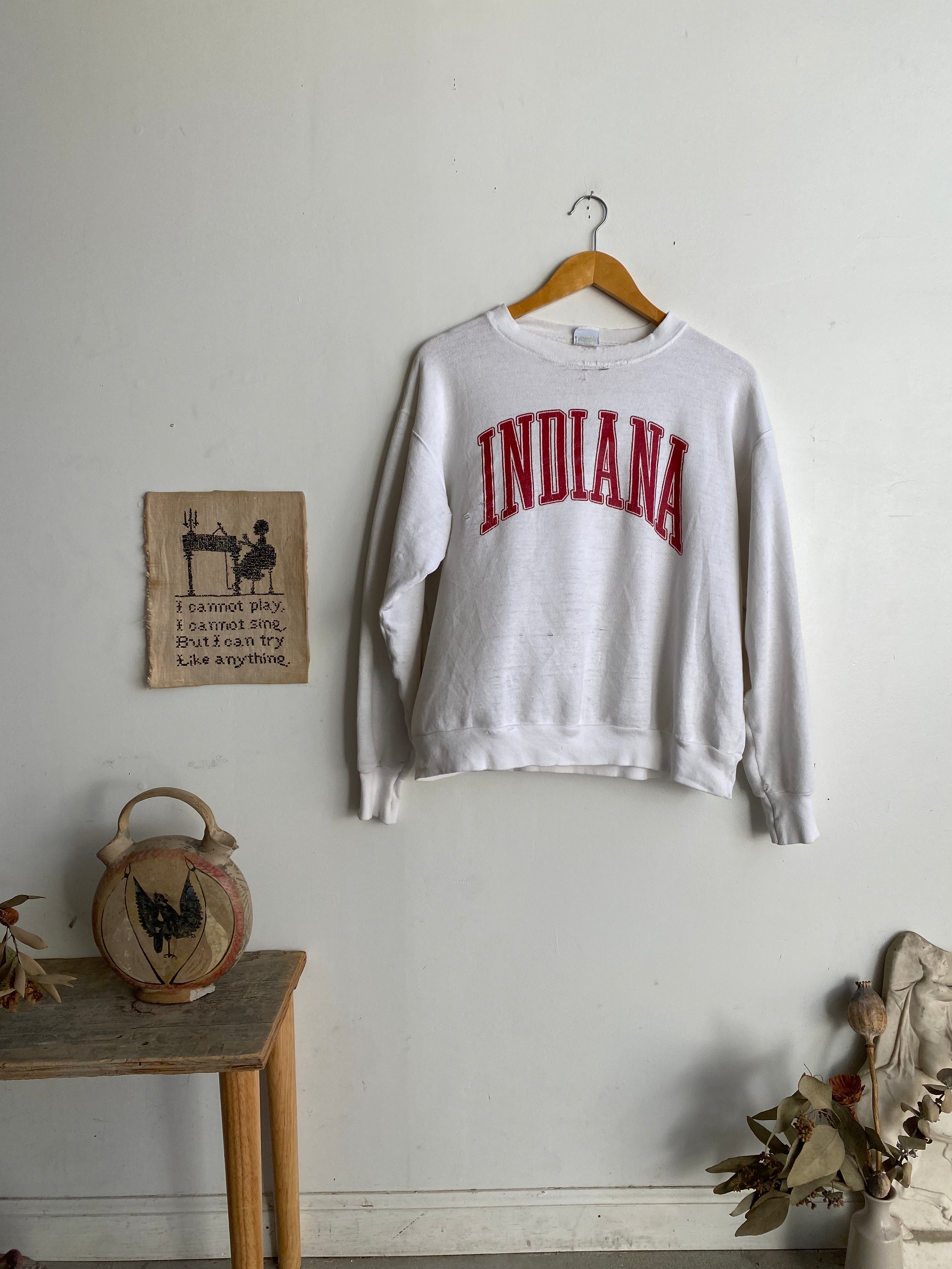 1980s Well-Worn Indiana Sweatshirt (Boxy M)