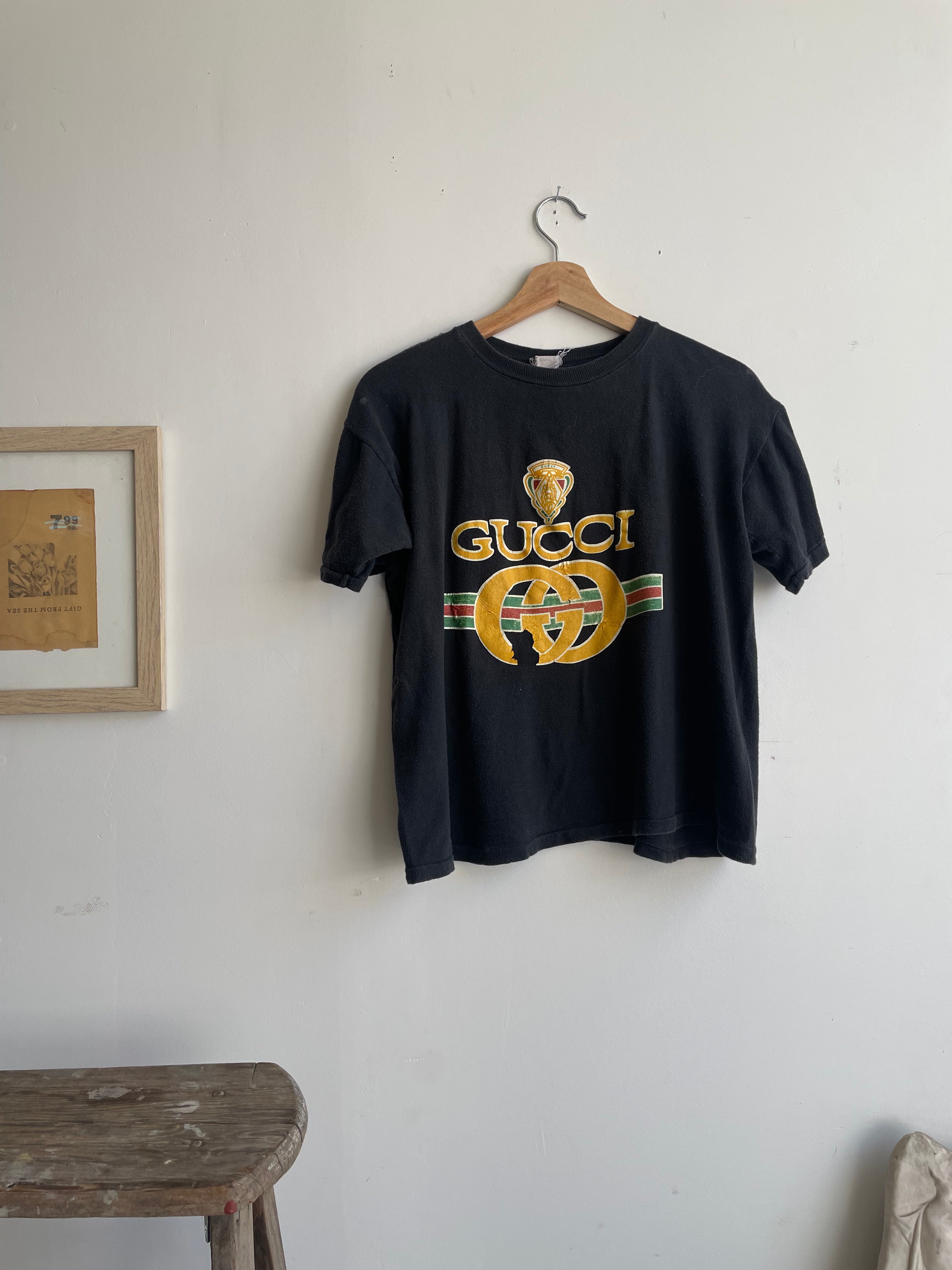 1980s Bootleg Gucci T-Shirt (Boxy S/M)