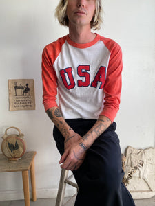 1980s U.S.A. Baseball Tee (M)