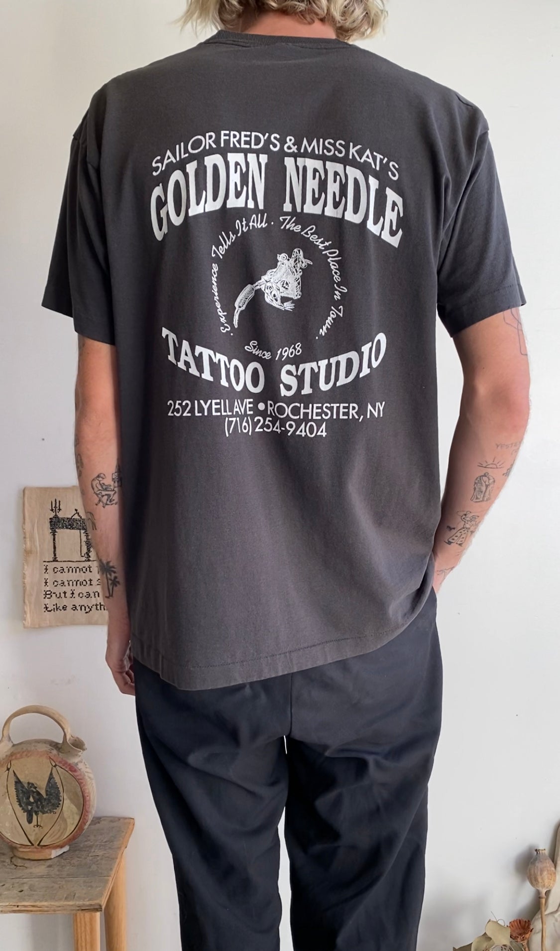 1980s Golden Needle Tattoo Studio Tee (XL)