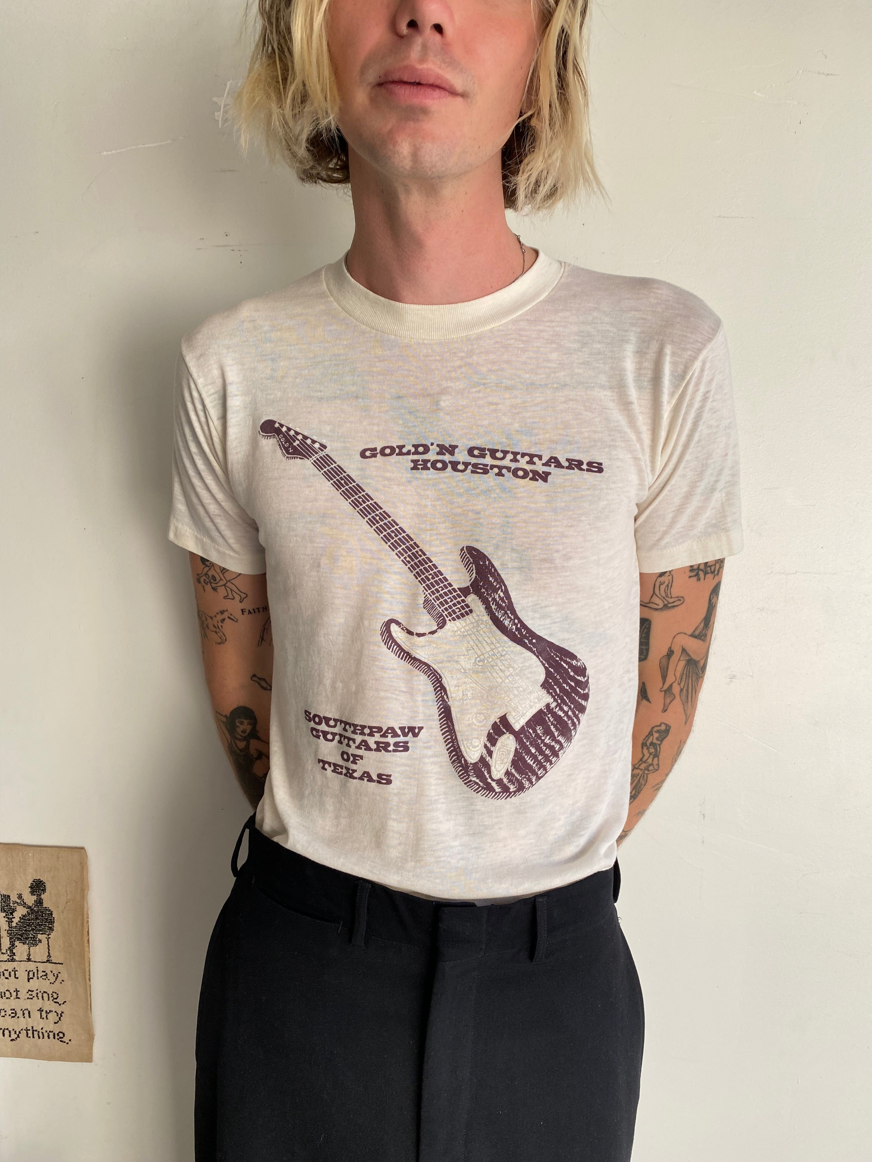 1980s Southpaw Guitars T-Shirt (S/M)