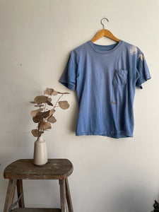 1970s Thrashed Light Blue Pocket Blank (S/M)