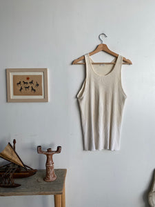 1980s Discolored Ribbed Tank Top (M)