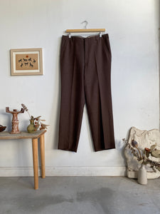 1980s Brown Trousers (34 x 30)