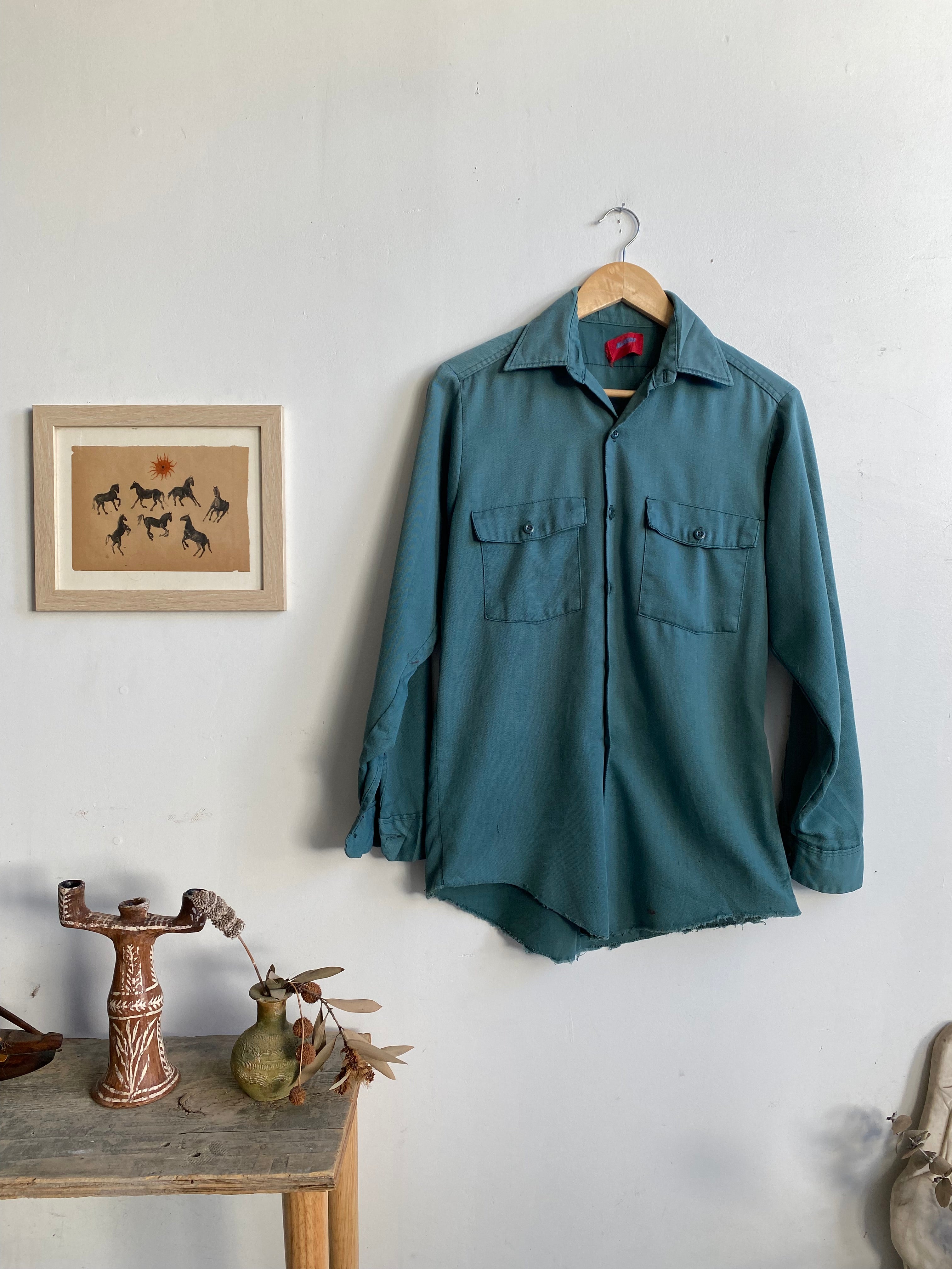 1970s Well-Worn Dickies Work Shirt (L)