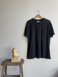 1980s Faded Black Pocket Tee (XL)