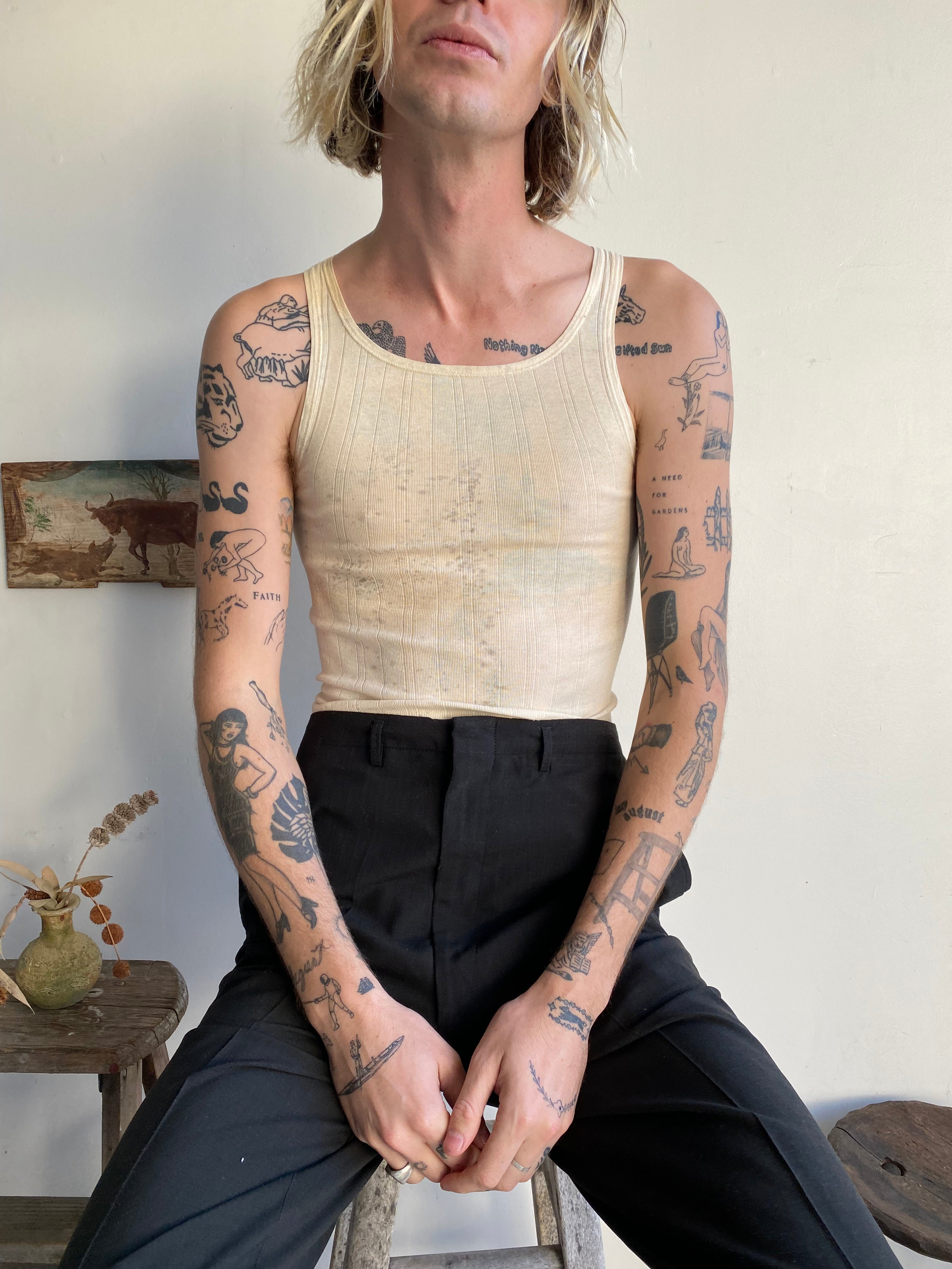 1960s Thrashed Tank Top (S/M)