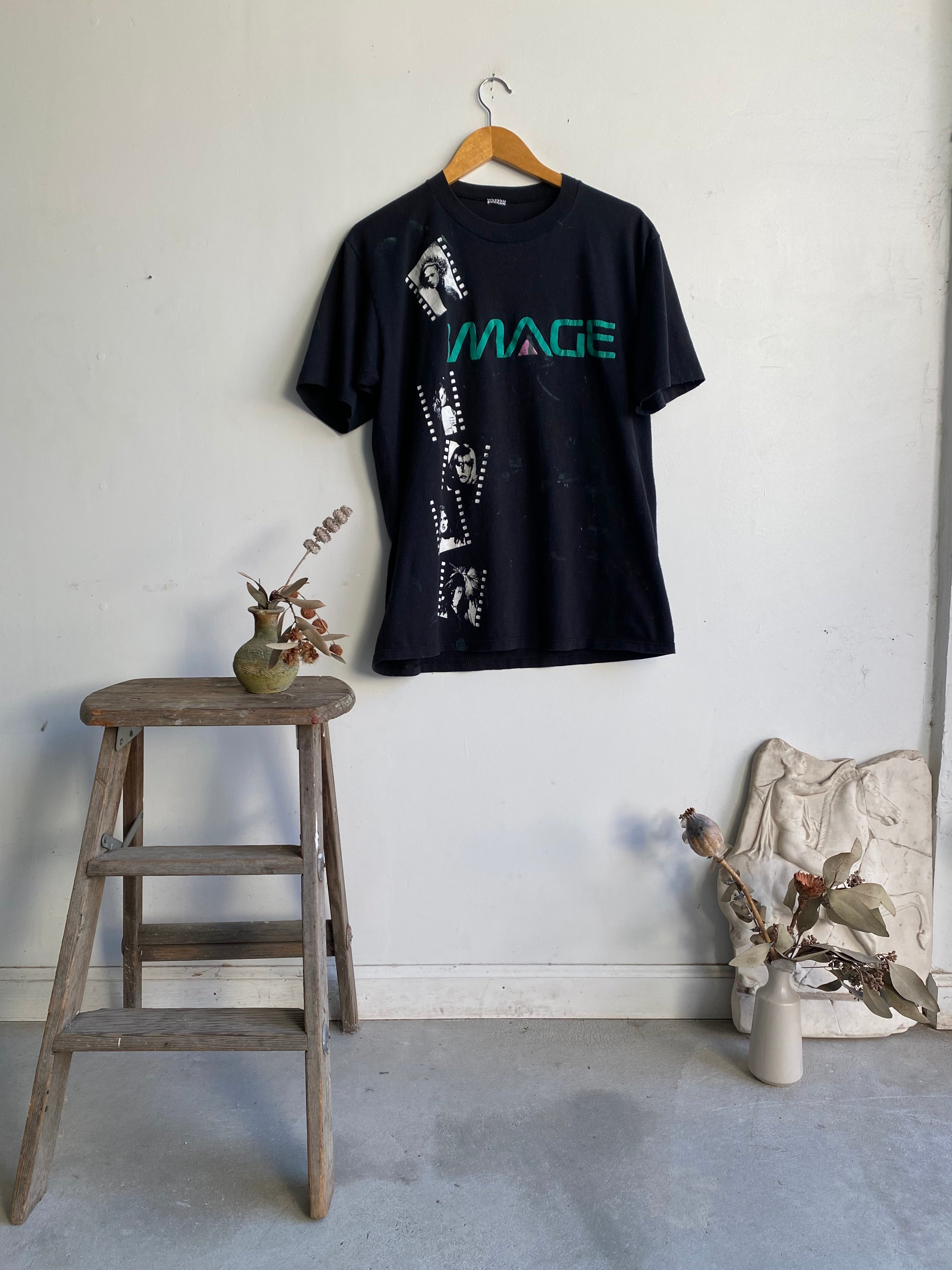 1980s Thrashed Image T-Shirt (L)