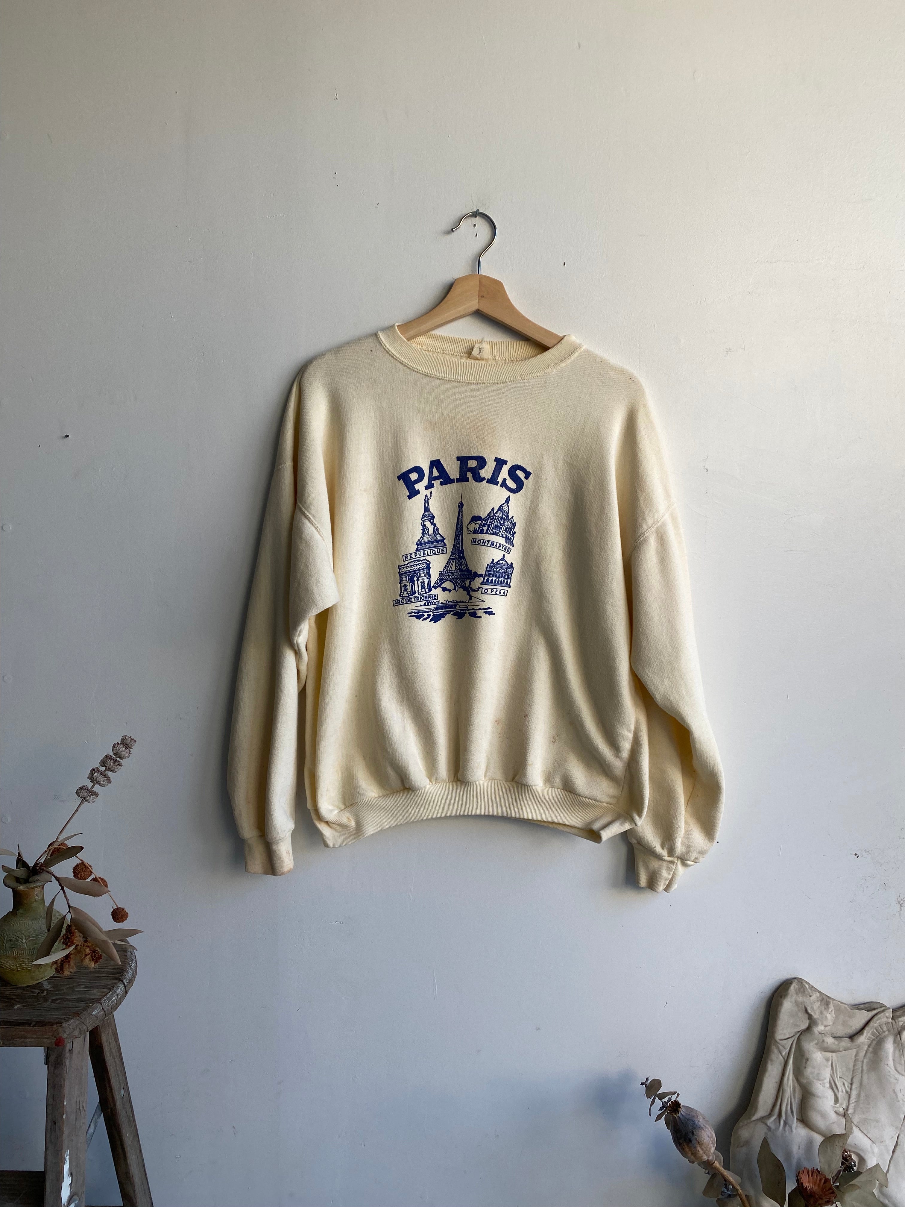 1980s Paris Sweatshirt (Boxy L)