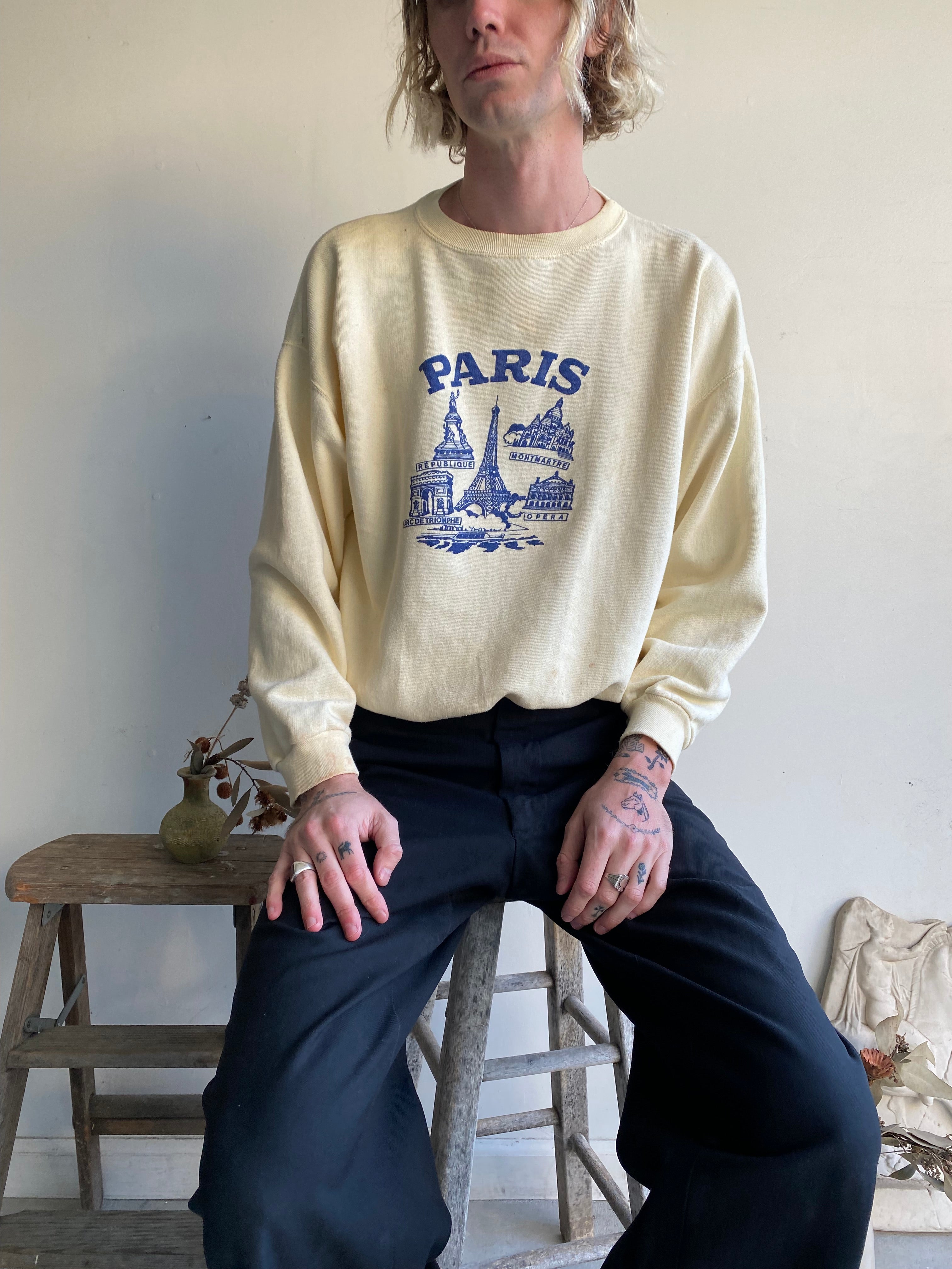 1980s Paris Sweatshirt (Boxy L)