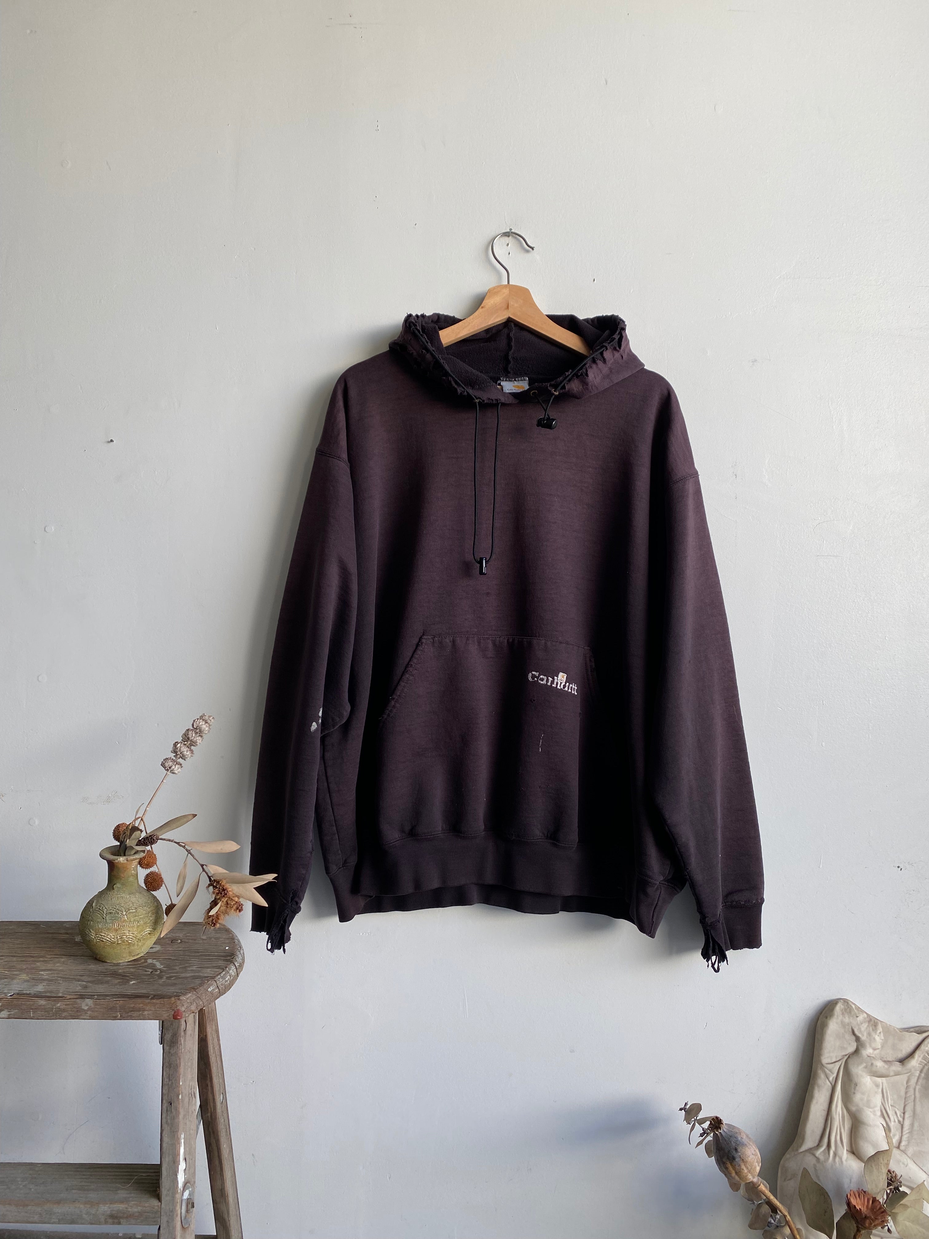 1990s Thrashed Carhartt Hoodie (Boxy XL)