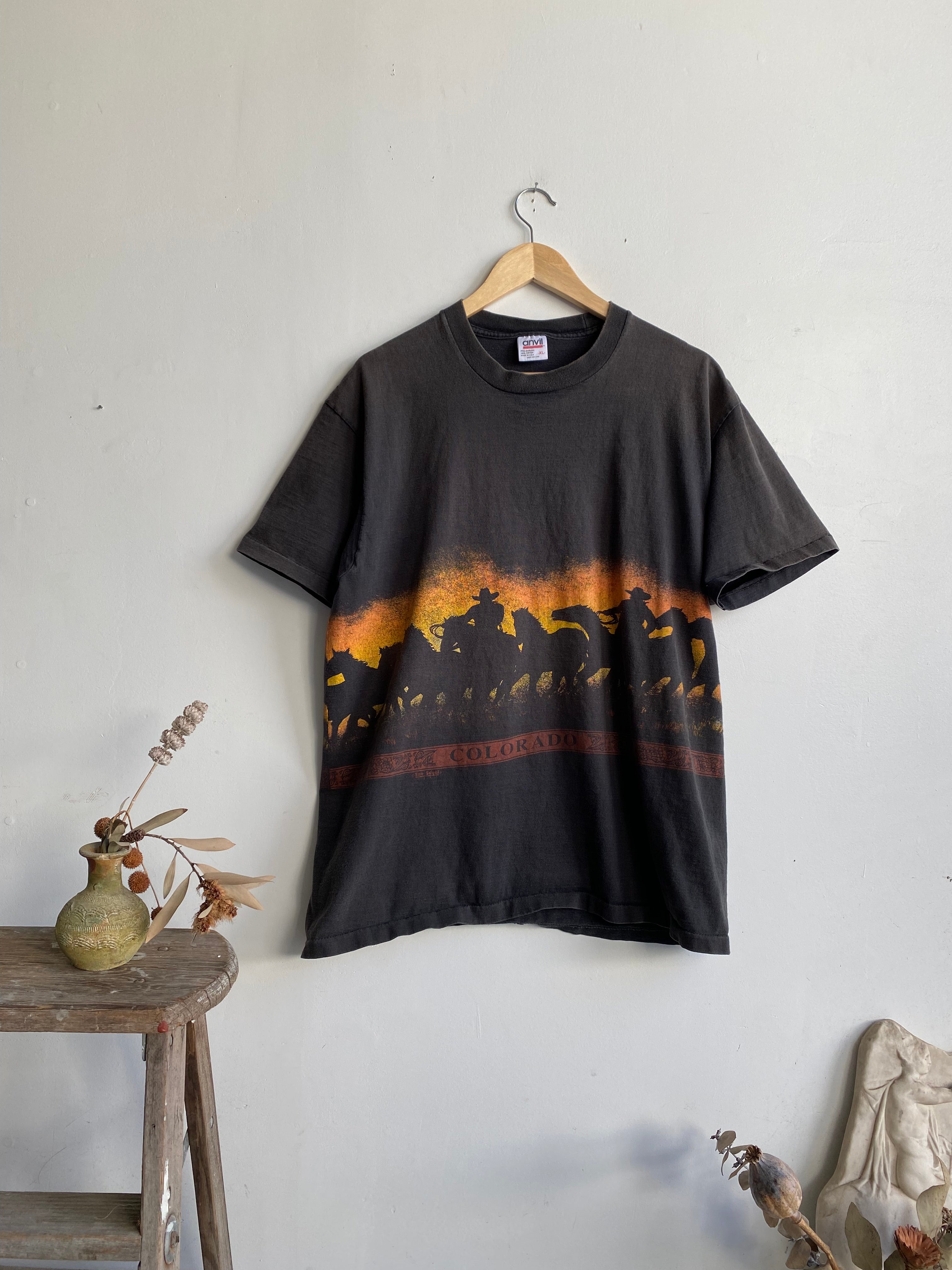 1990s Colorado Wrap-Around Cowboy Tee (L)