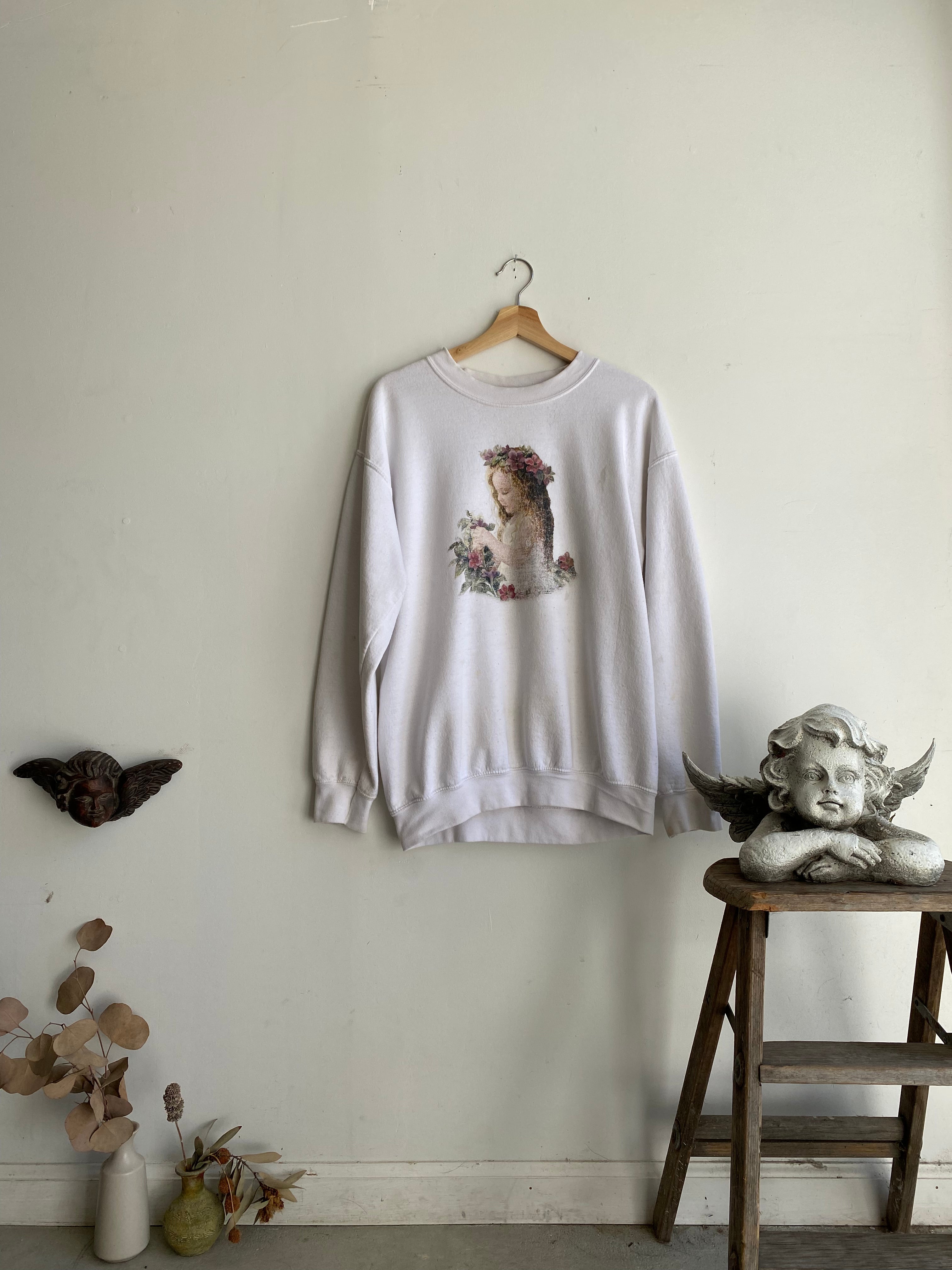 1990s Flower Child Sweatshirt (L/XL)