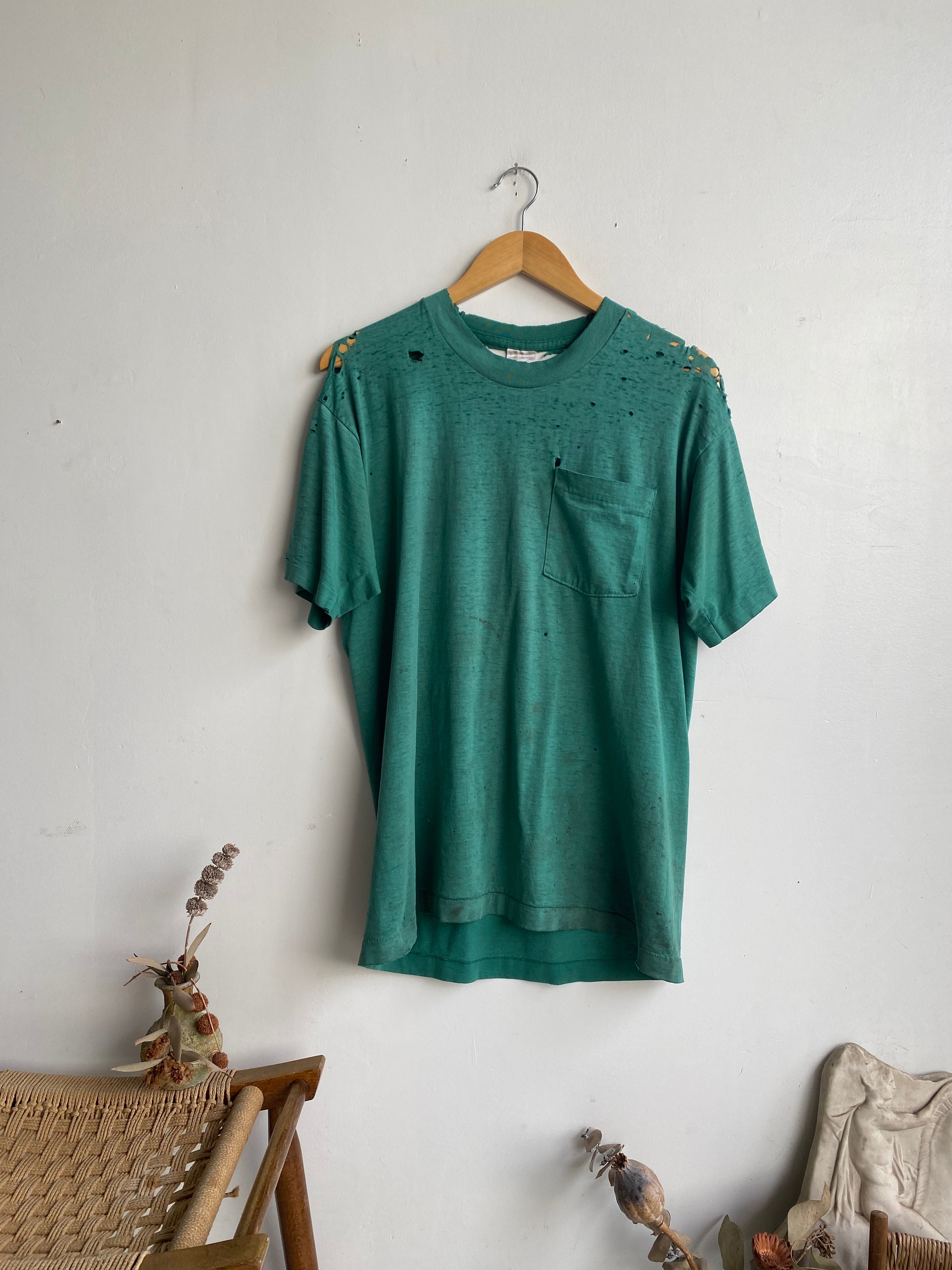 1980s Thrashed BVD Pocket Tee (L)