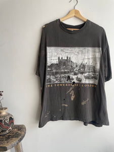 1980s Thrashed London Tower T-Shirt (Boxy XL)