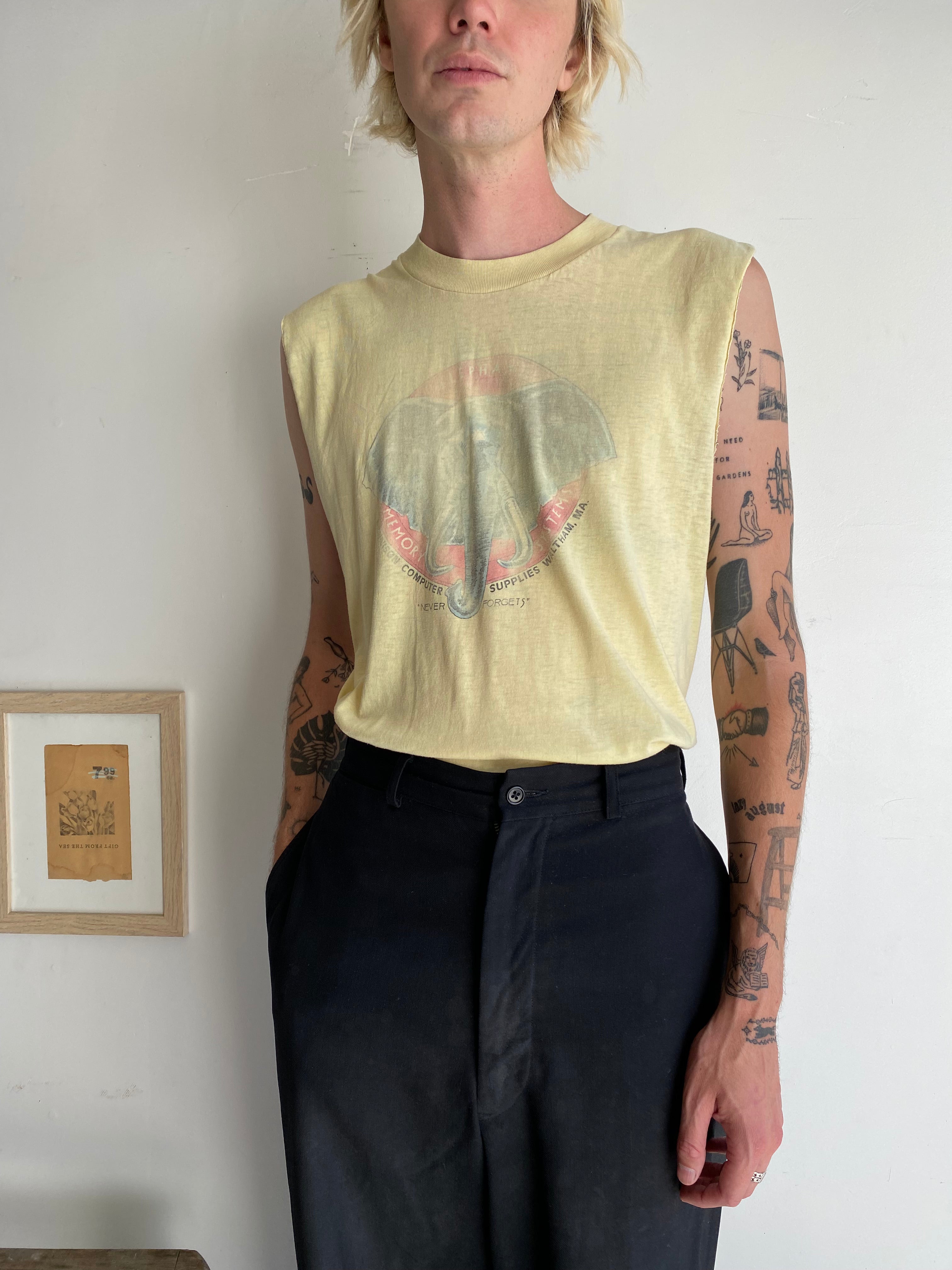 1980s Elephant Memory Systems Muscle Tee (M)