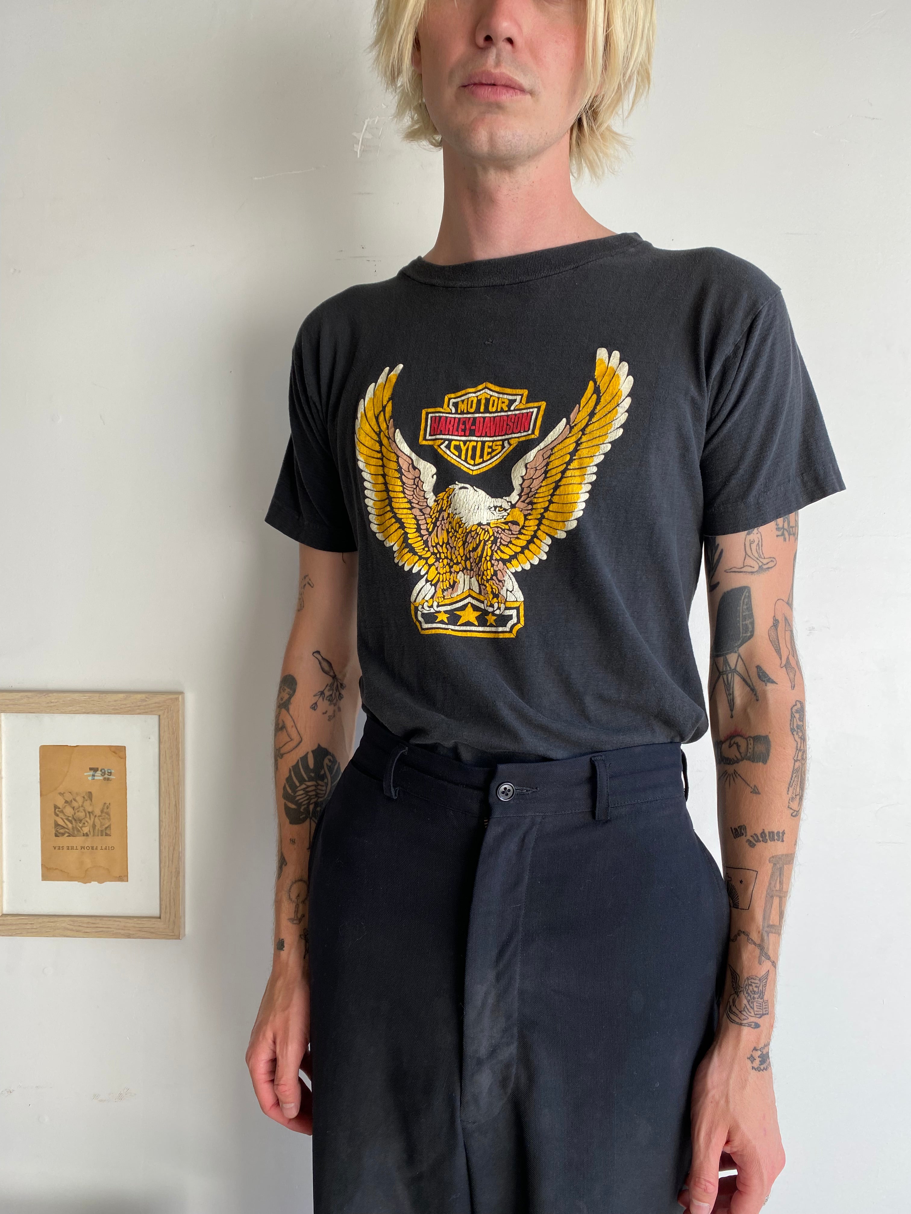1980s Harley-Davidson Moto T-Shirt (S)