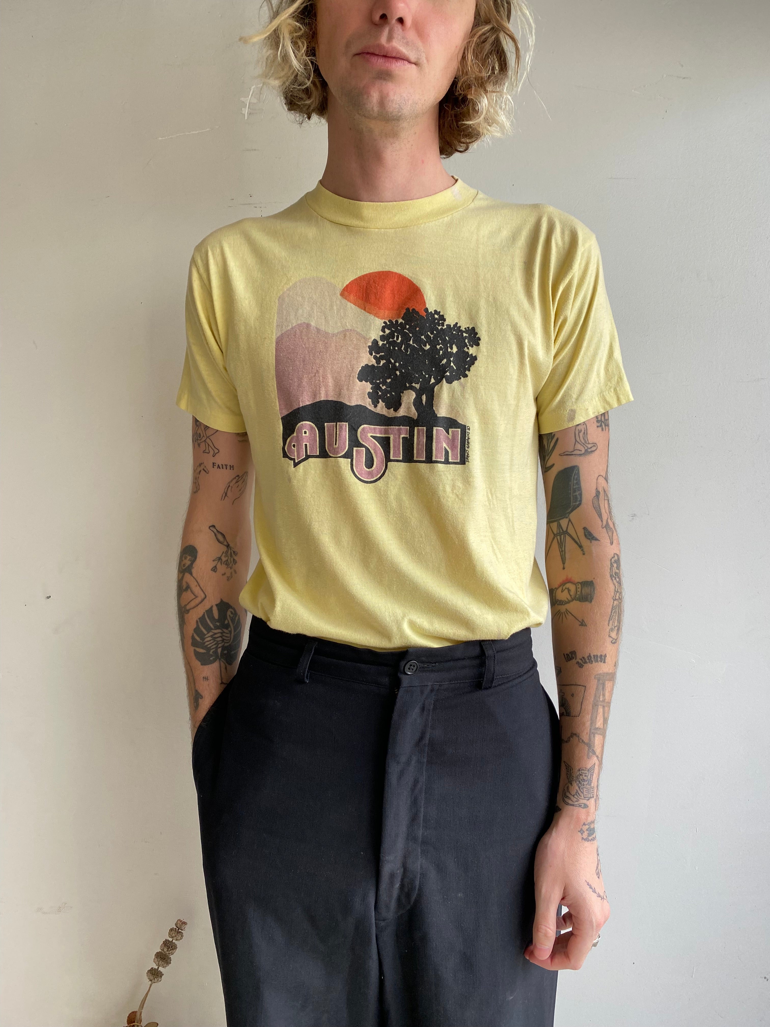 1980s Austin Sunrise T-Shirt (S/M)