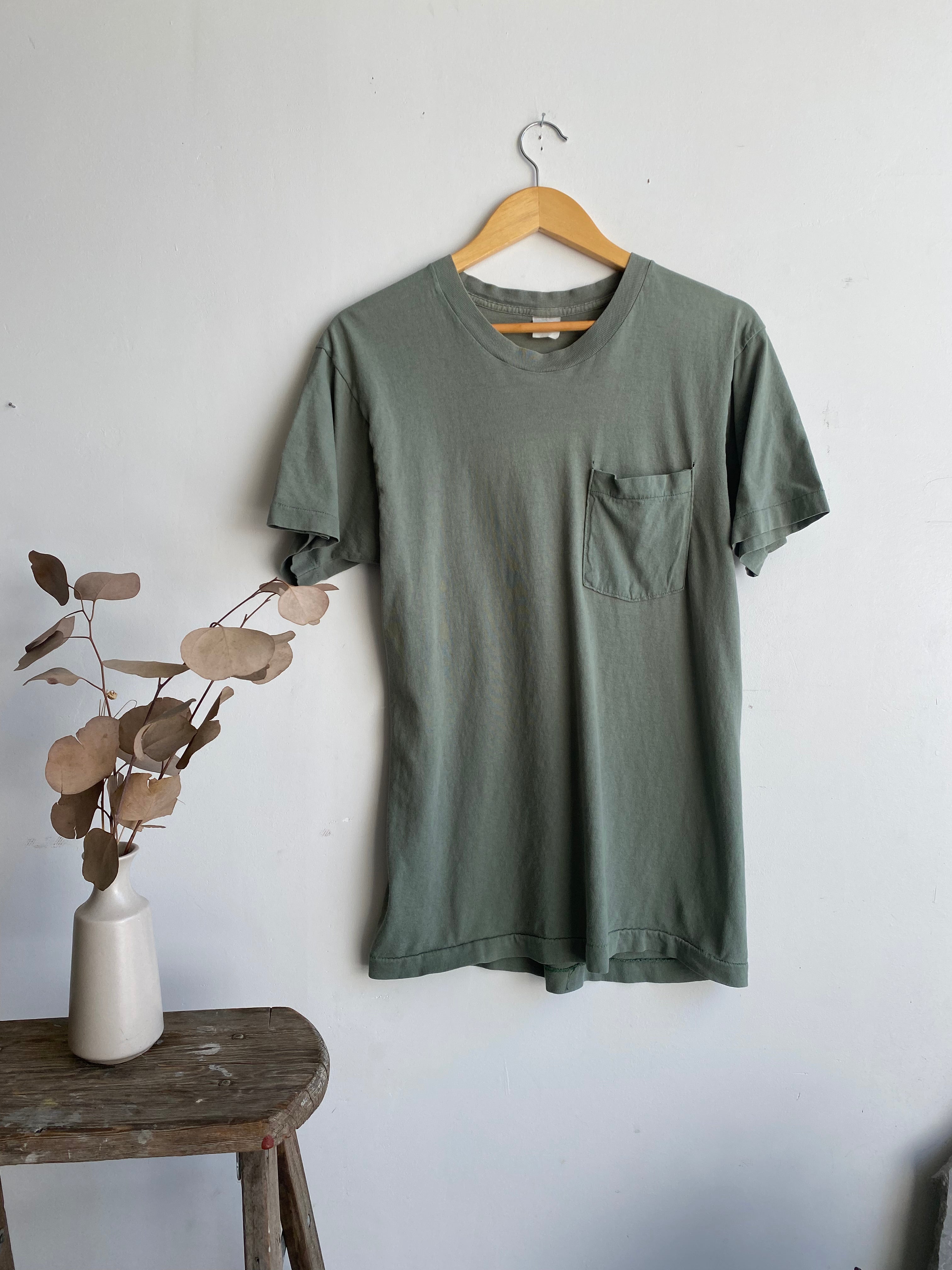 1980s Sage Green Pocket Blank (M)