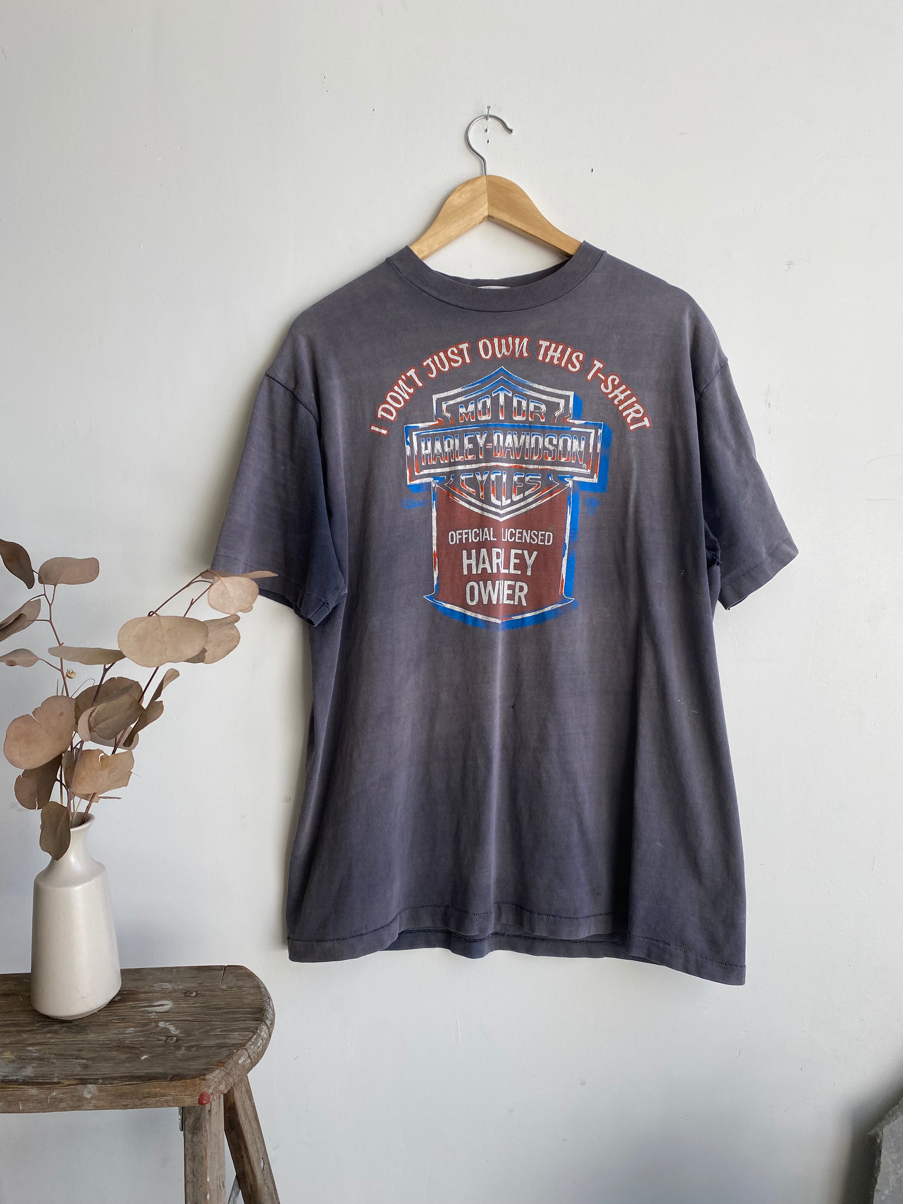 1980s Thrashed Licensed Harley Owner T-Shirt (XL)