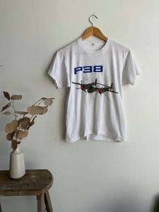 1980s P38 Bomber T-Shirt (S)