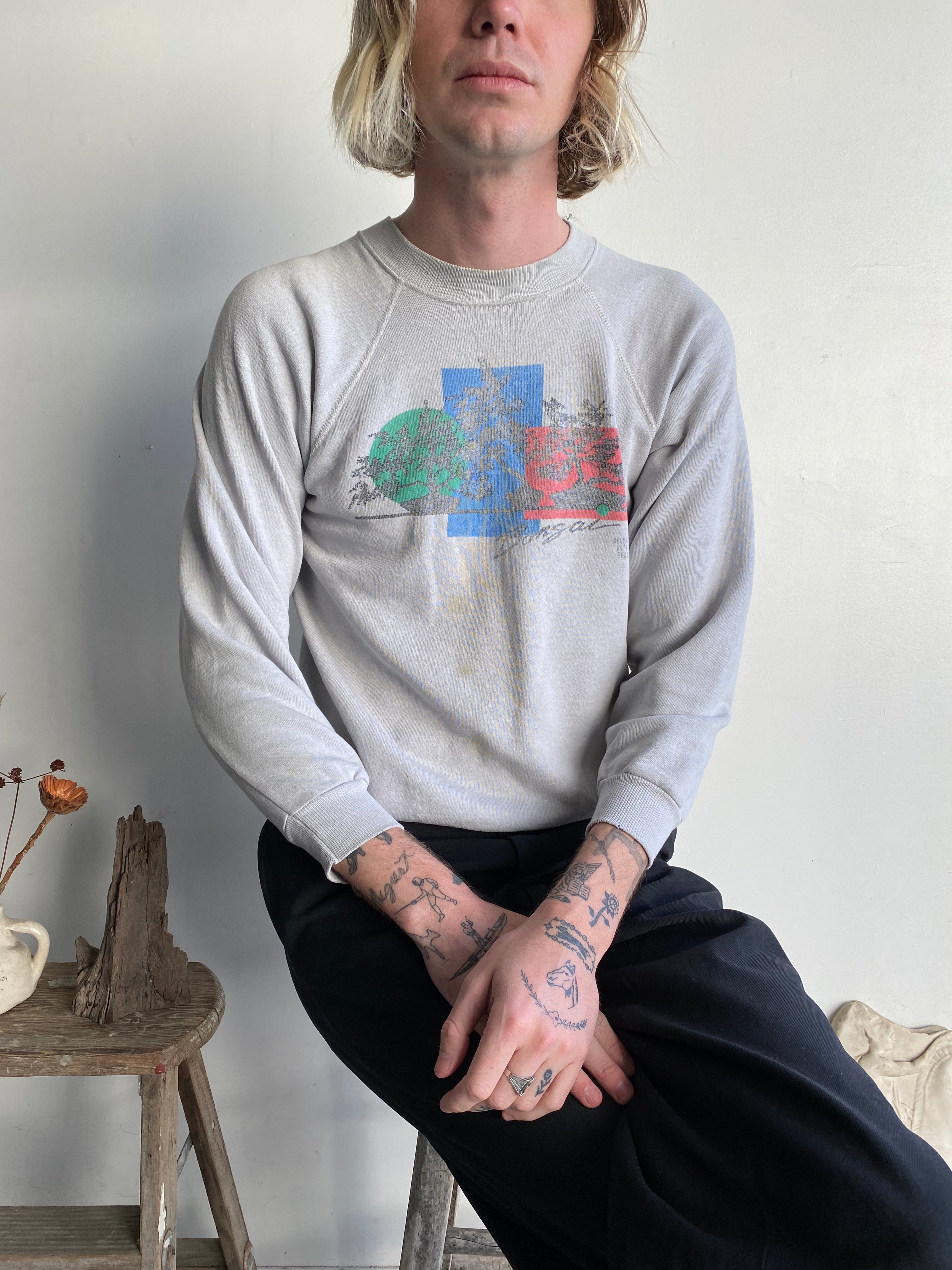 1980s Faded Bonsai Sweatshirt (S/M)