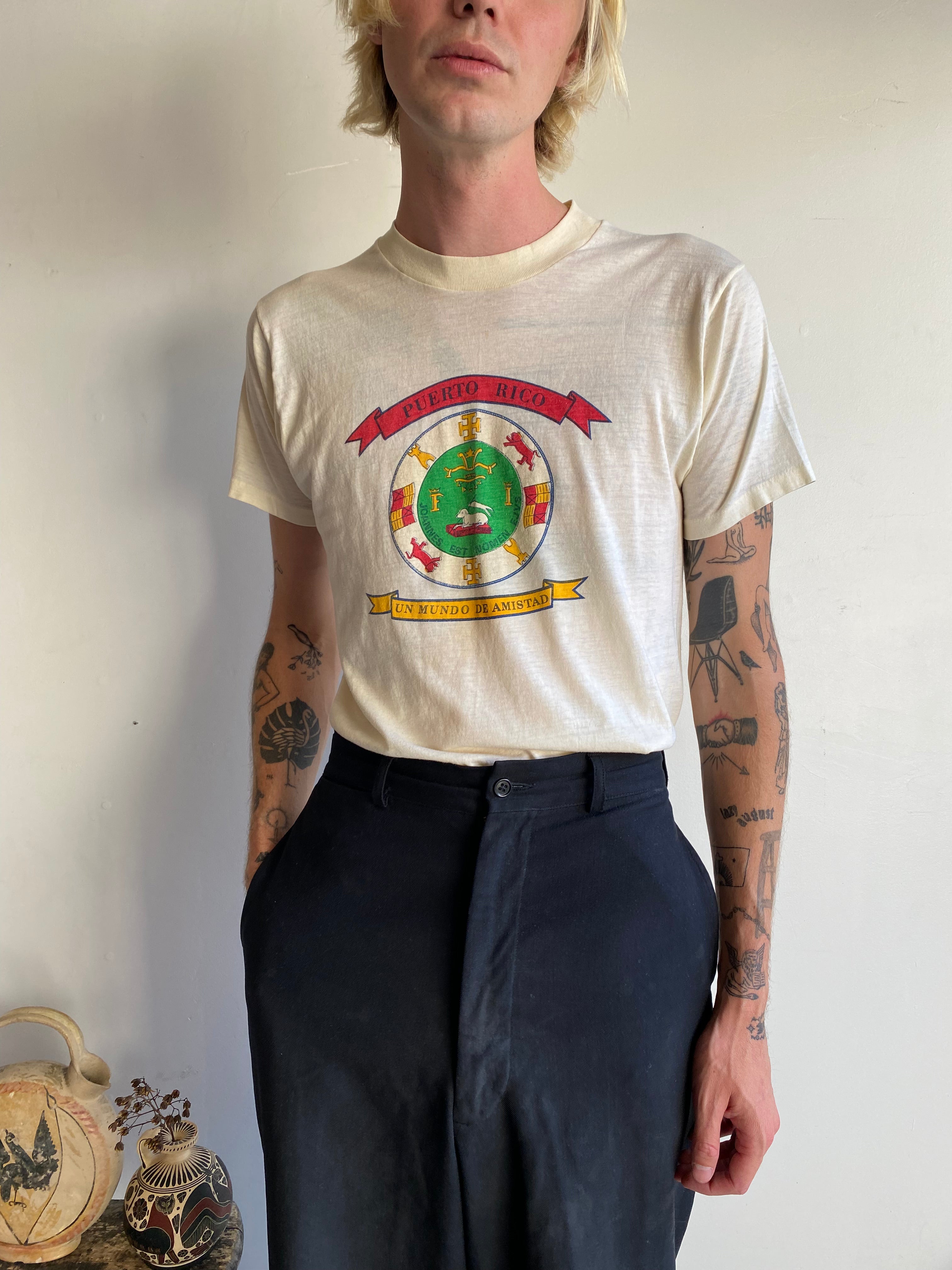 1980s Puerto Rico Tourism Tee (S/M)