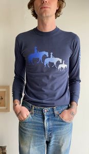 1980s Cowboy Silhouette Long Sleeve (S/M)