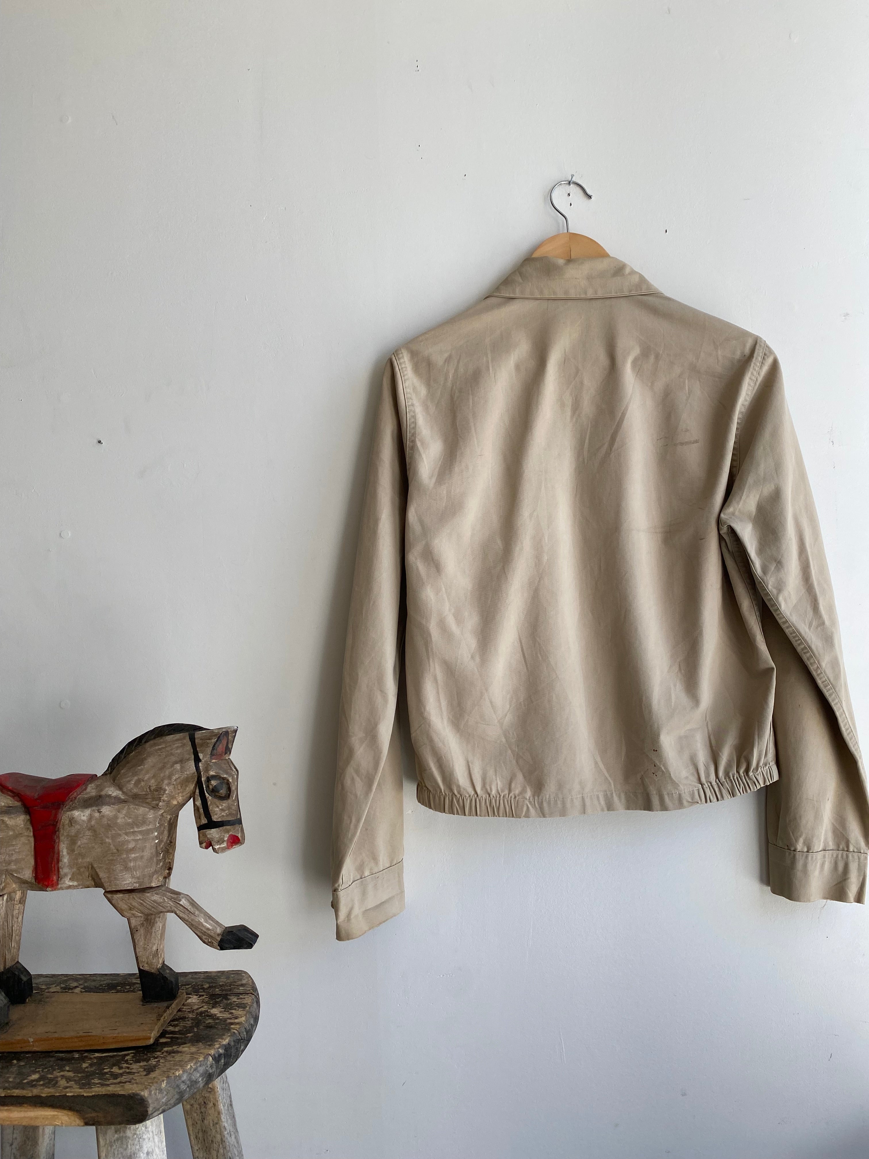 1970s Tan Work Jacket (Boxy S/M)